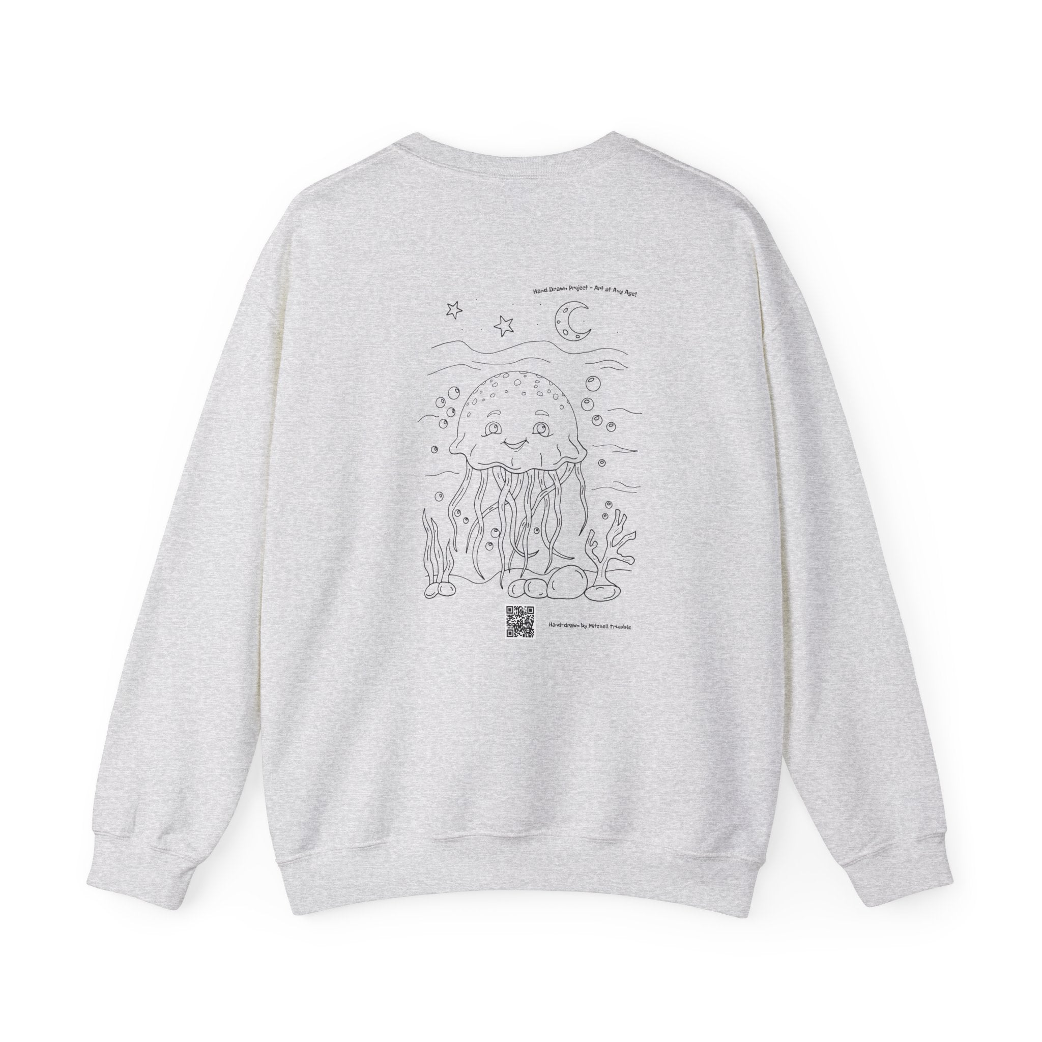 Smiling Jellyfish – Cozy Ocean Sweatshirt