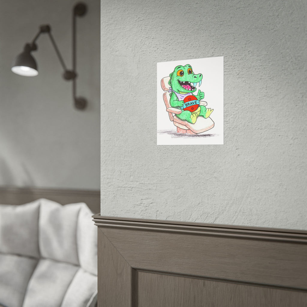 Amy at the Dentist Print | Brave Little Critters Wall Art