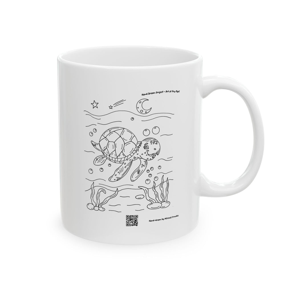 Smiling Sea Turtle – Ocean Critter Coffee Mug