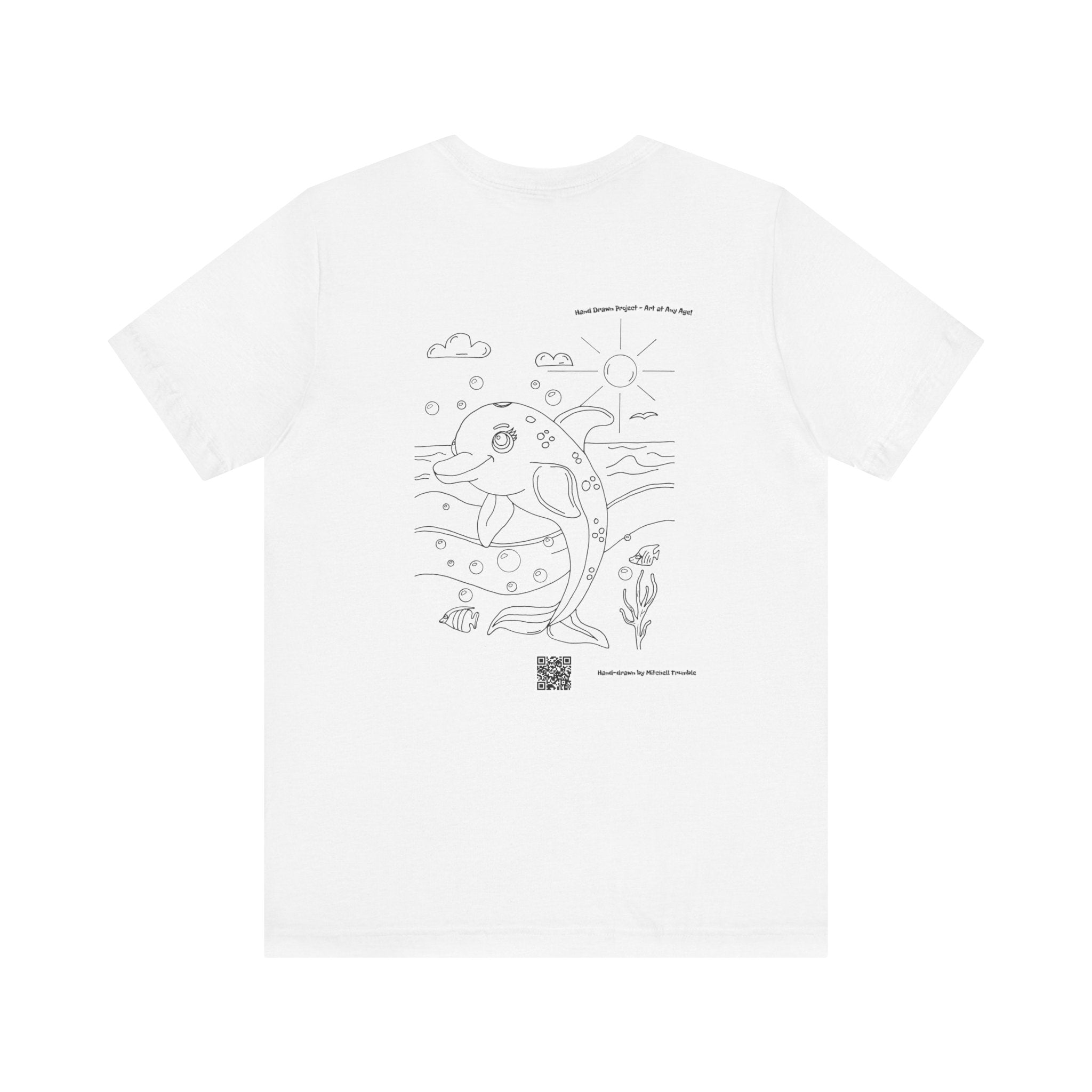 Dolphin Splash Squad Logo T-Shirt – Hand-Drawn Art
