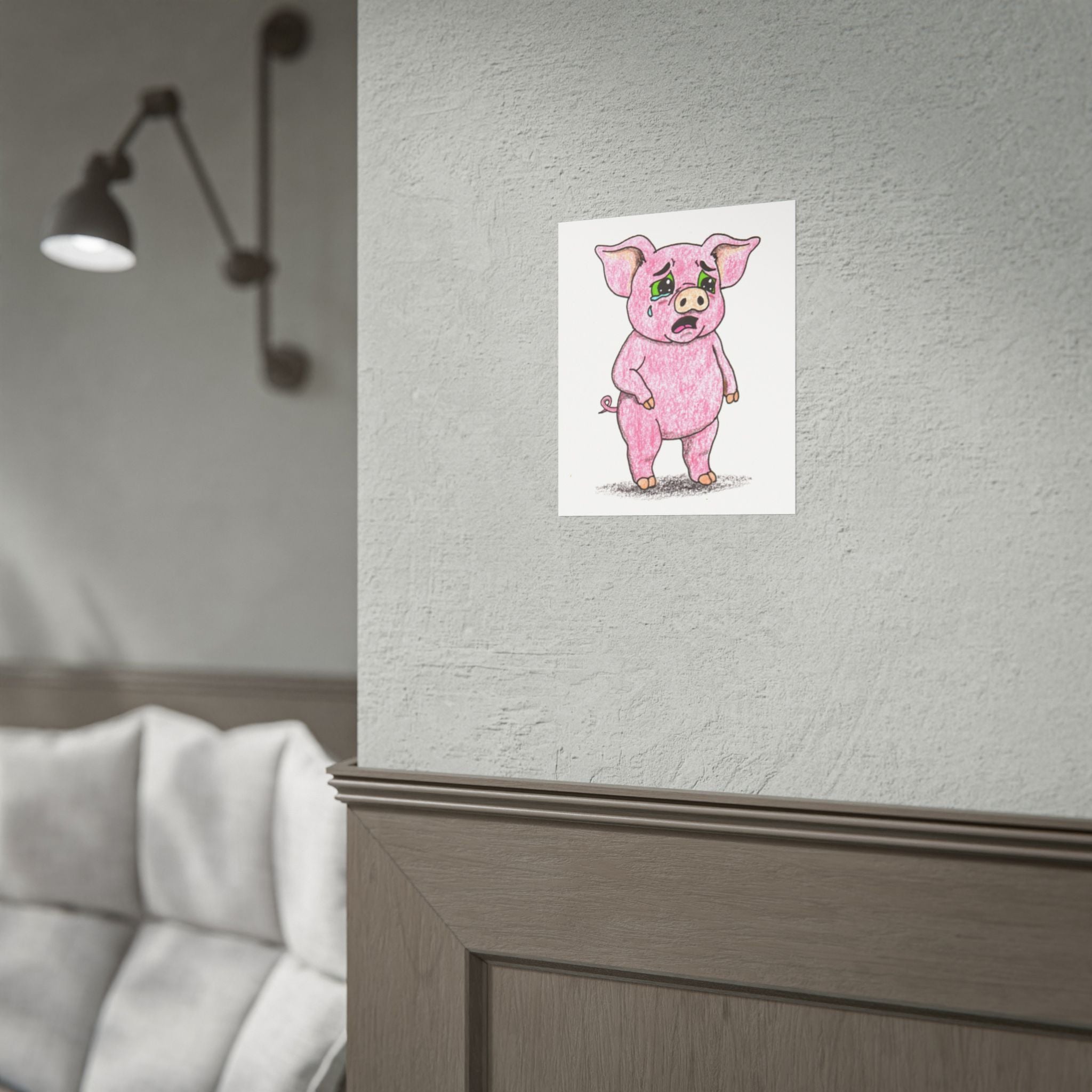 Percy was scared of his doctor's checkup | Brave Little Critters | Printable or Framed Print