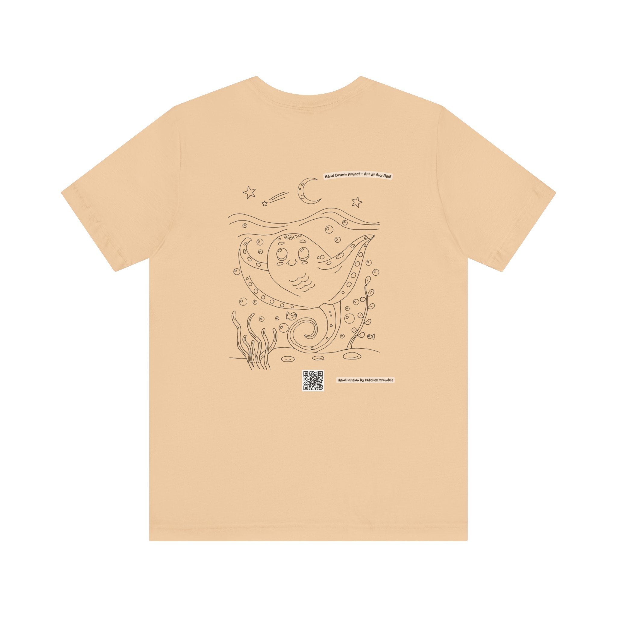Manta Ray T-Shirt | Hand-Drawn Ocean Critter
