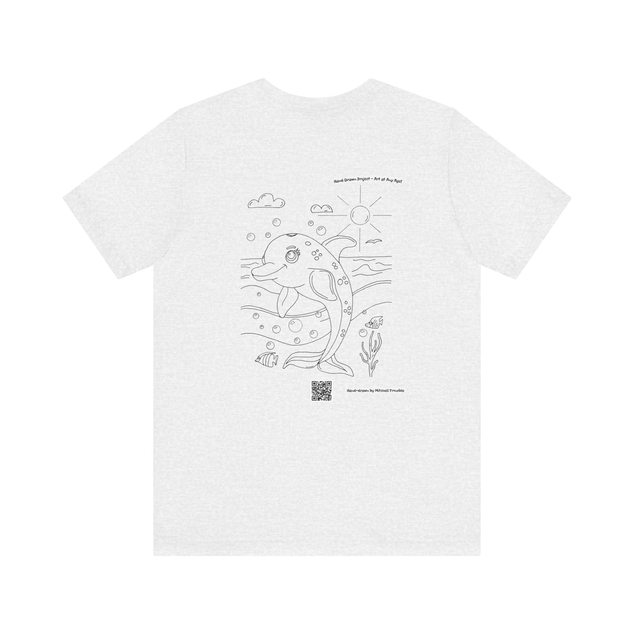 Dolphin Splash Squad Logo T-Shirt – Hand-Drawn Art