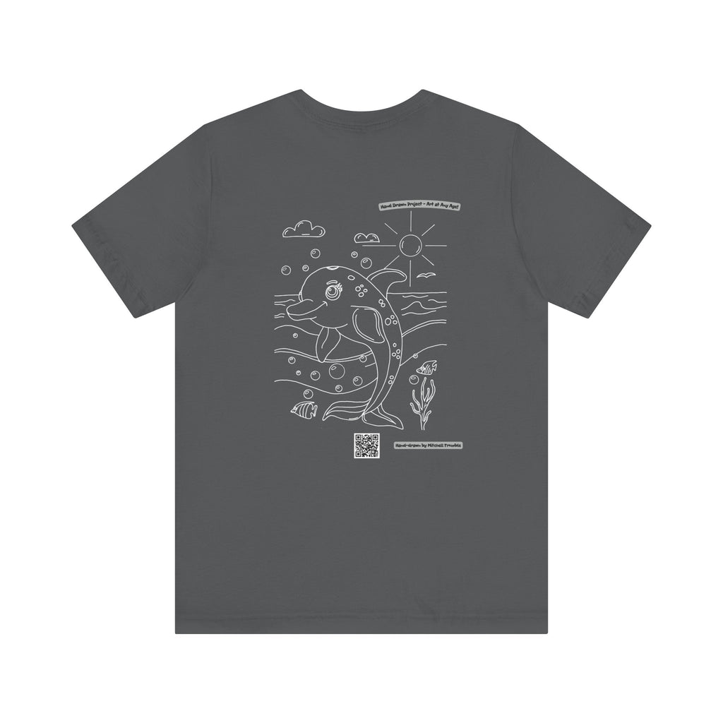 Dolphin Splash Squad Logo T-Shirt – Hand-Drawn Art