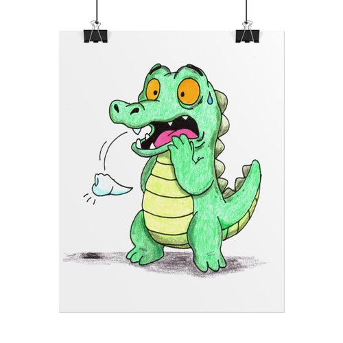 Amy Lost a Tooth Print | Hand Drawn Nursery Wall Art