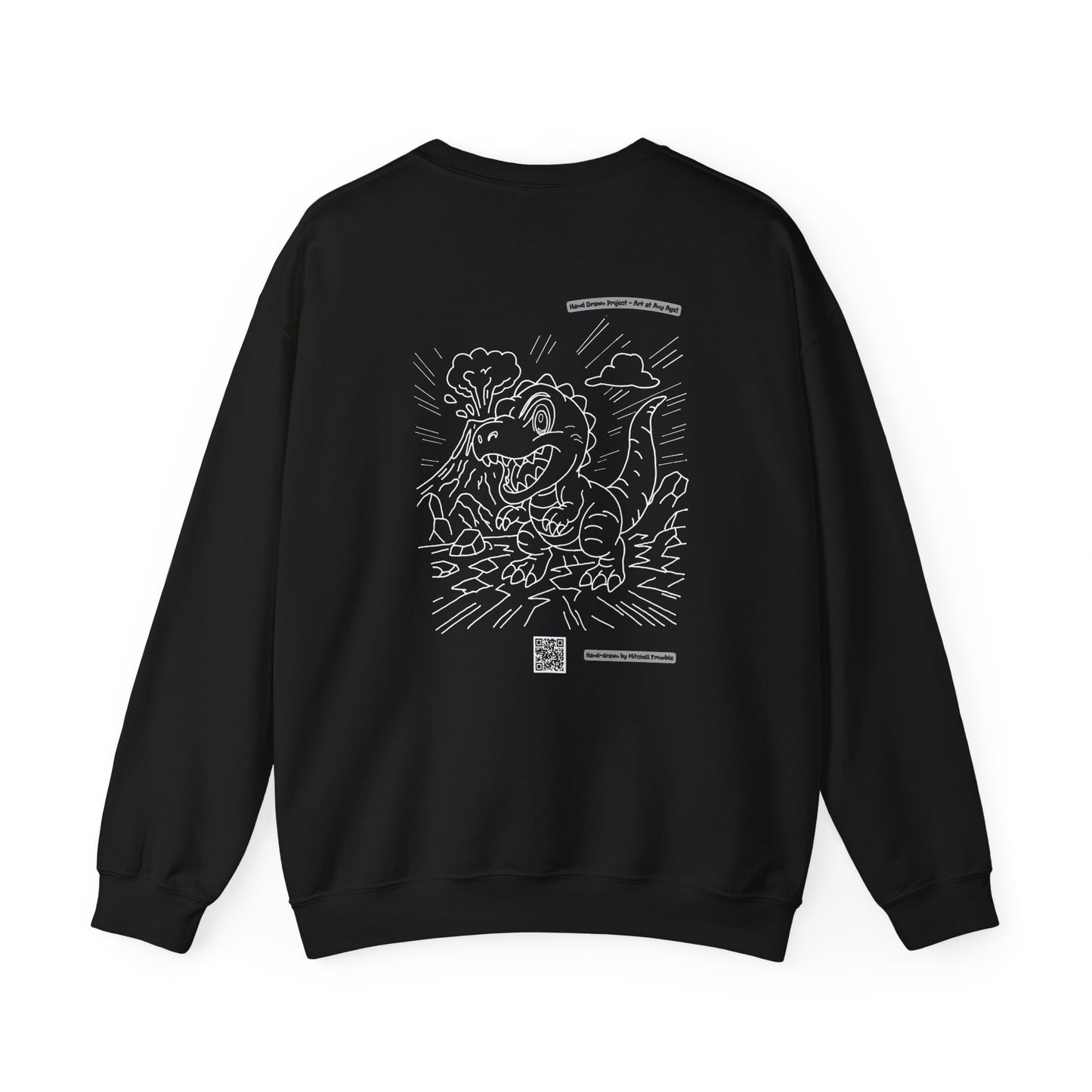 T-Rex Crewneck Sweatshirt – Unisex | Fun Dinosaur Gift for Kids & Adults, Cozy Fall & Halloween Wear