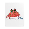 Sad Crab Lost His Toothbrush | Brave Little Critters Wall Art
