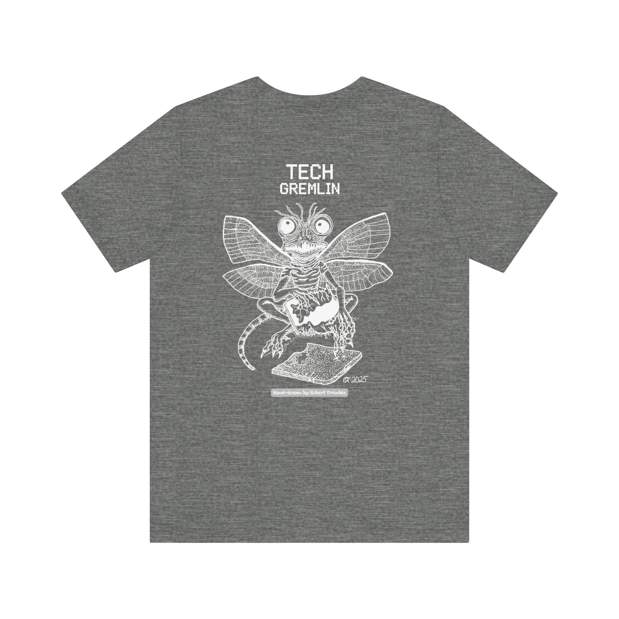 Tech Gremlin Logo Tee – Mischievous Creature Shirt | Hand-Drawn