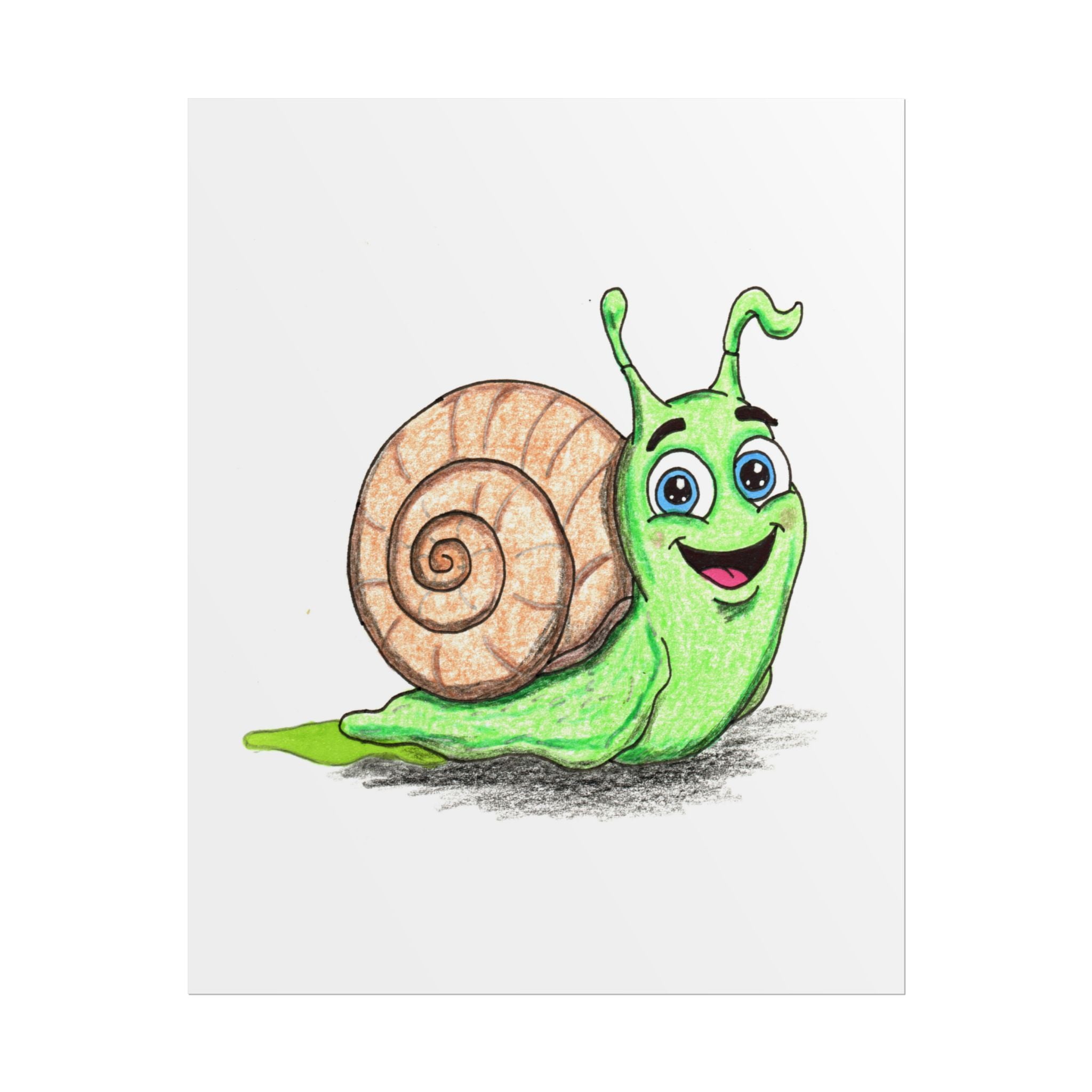 Sammy Found His Shell | Snail Wall Art | Lost and Found Critters