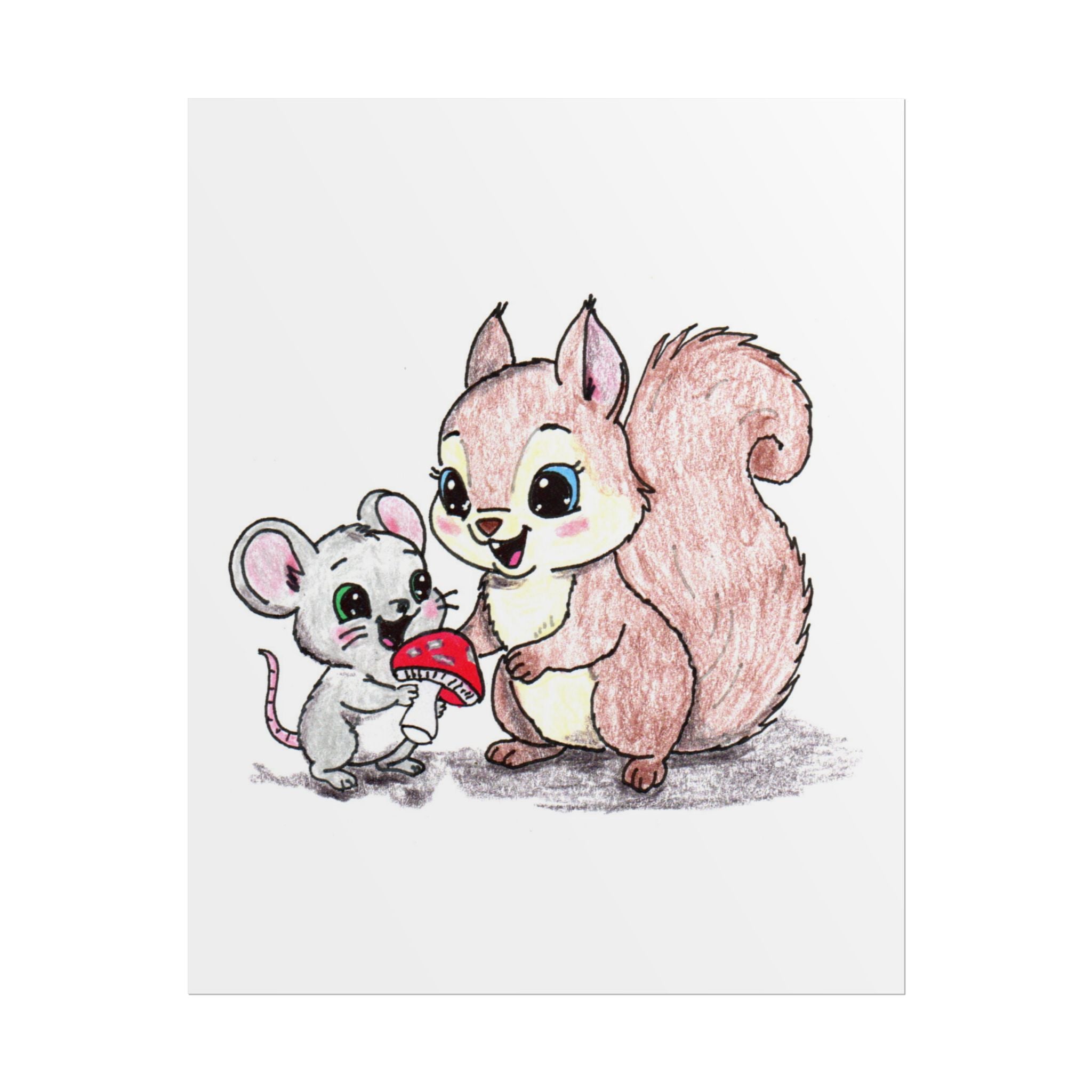 She found her mushroom... and made a new friend.