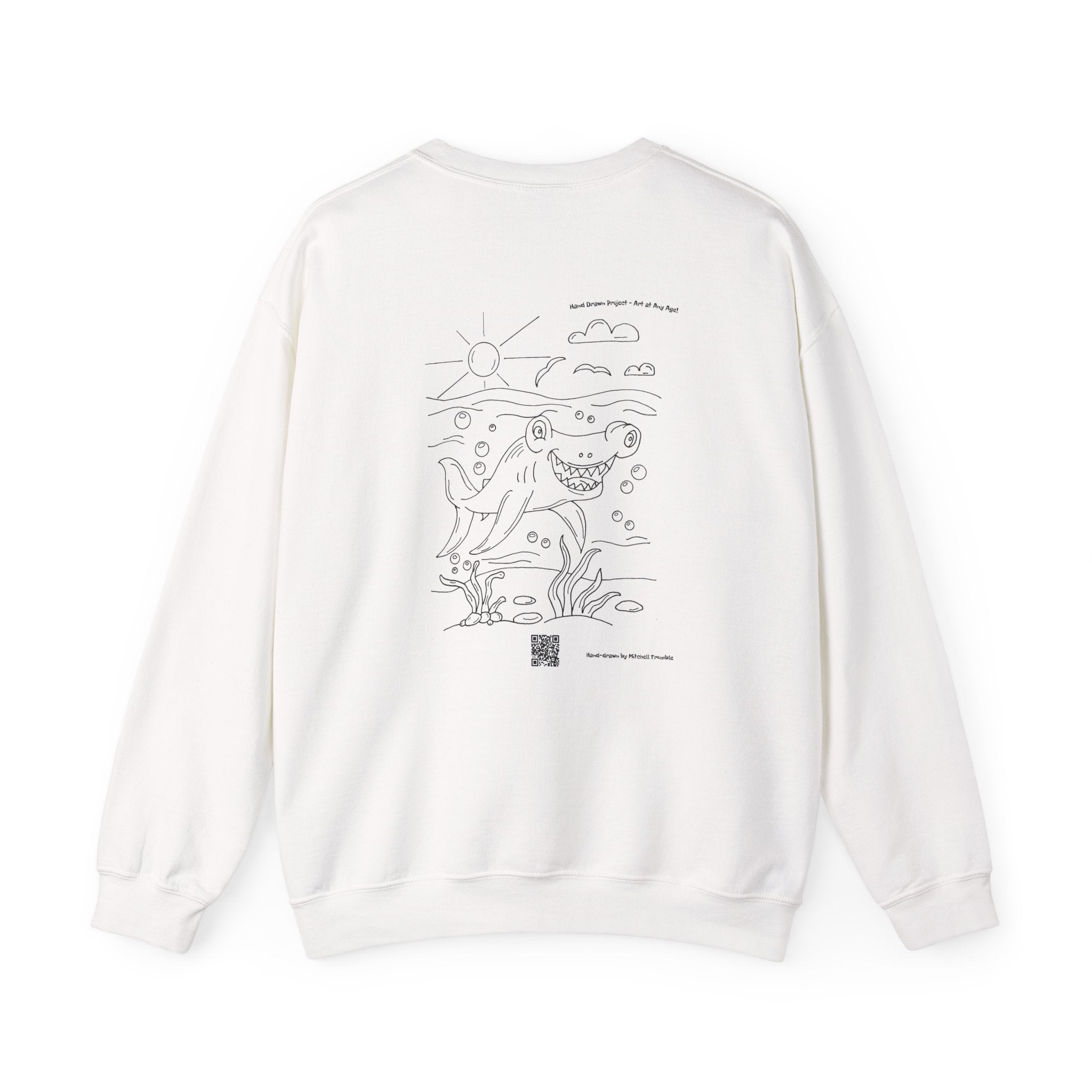 Happy Hammerhead Shark – Cozy Ocean Sweatshirt