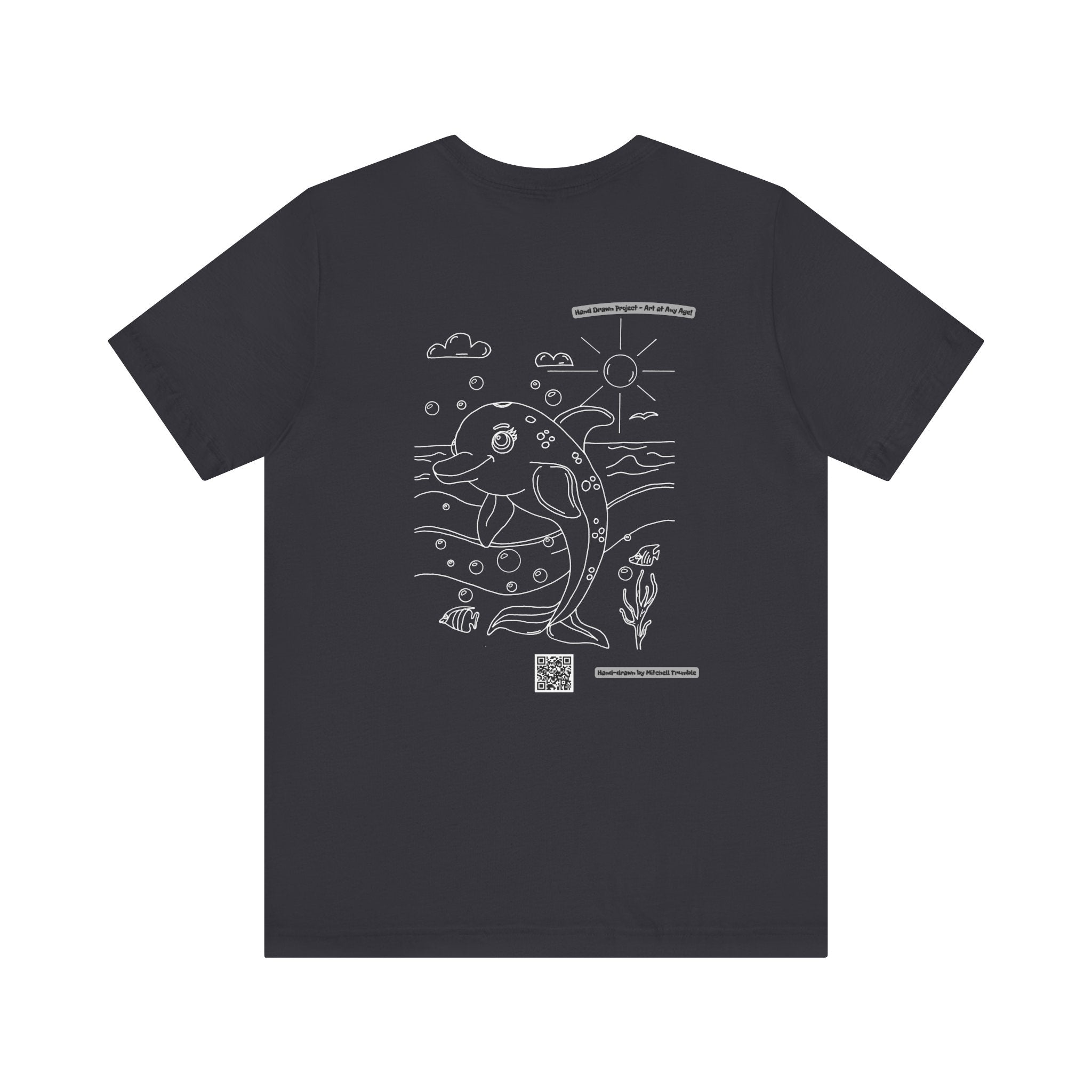 Dolphin Splash Squad Logo T-Shirt – Hand-Drawn Art