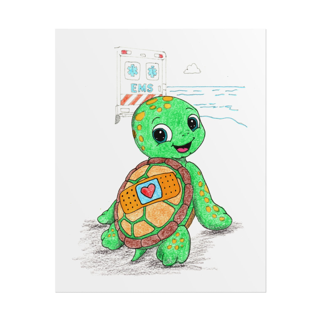 Toby Was Brave | Sea Turtle Wall Art | Brave Little Critters