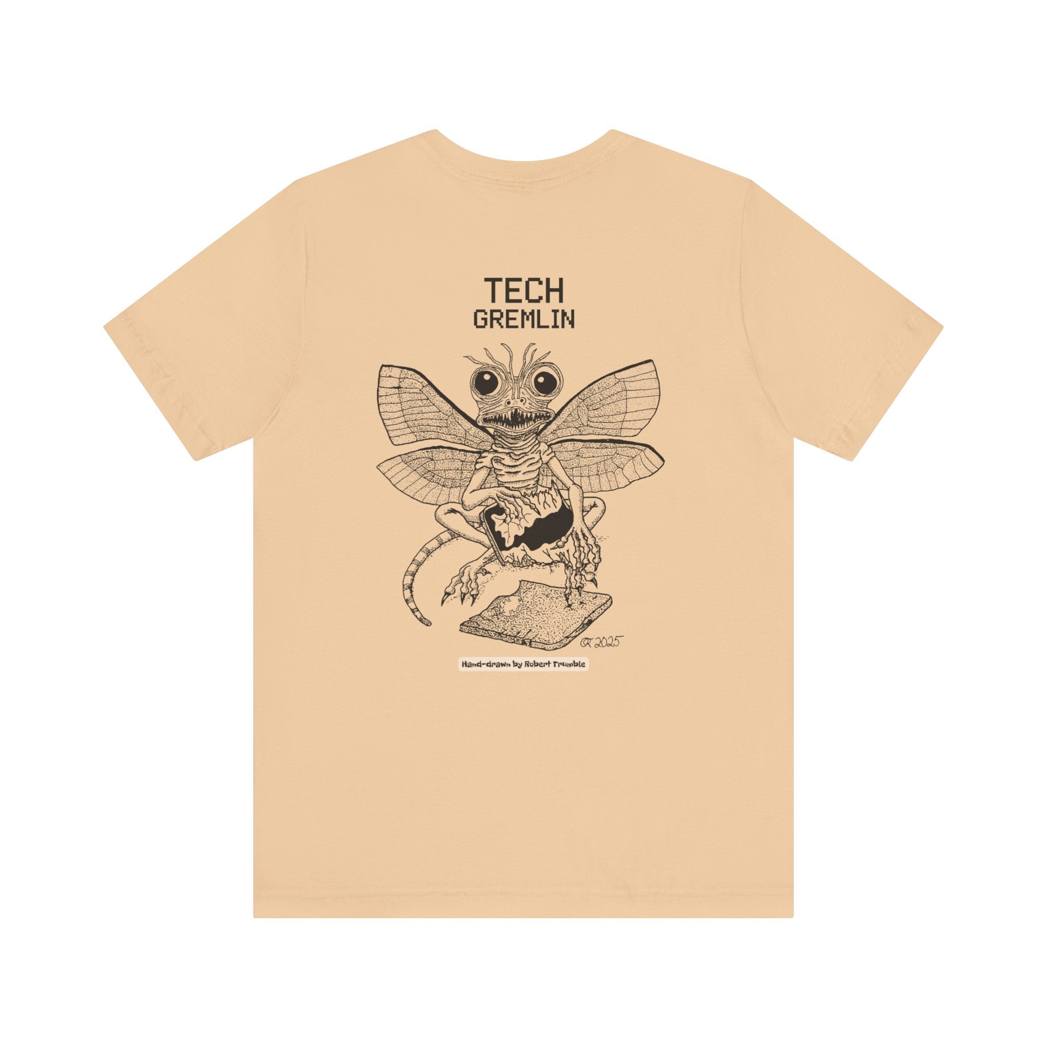 Tech Gremlin Logo Tee – Mischievous Creature Shirt | Hand-Drawn