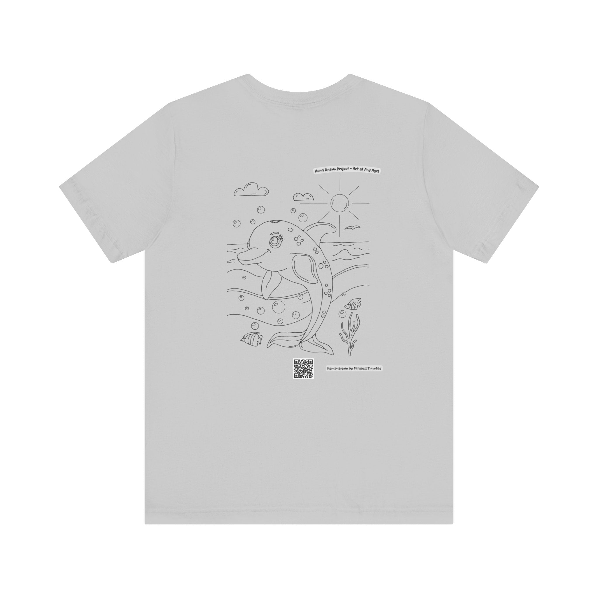 Dolphin Splash Squad Logo T-Shirt – Hand-Drawn Art