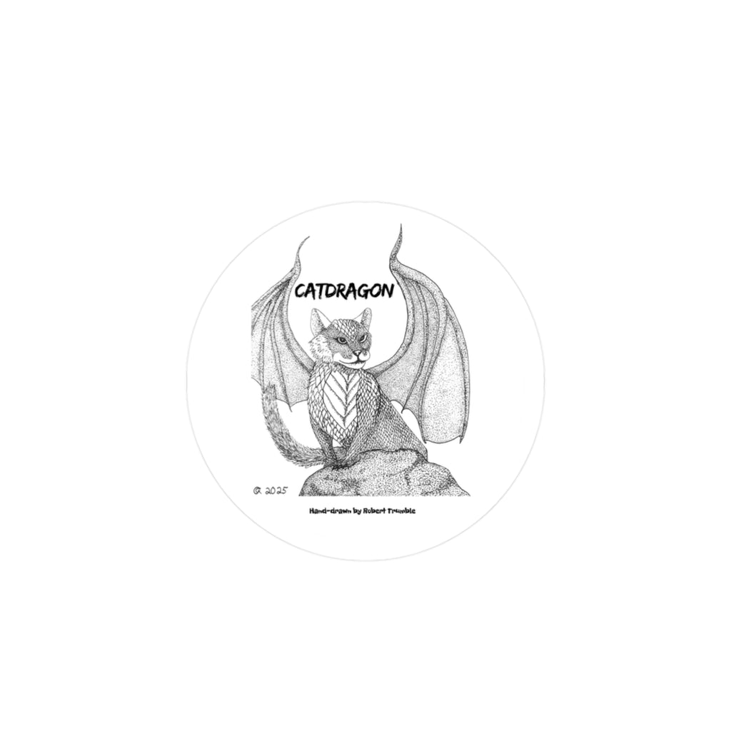 CatDragon Kiss Cut Vinyl Sticker