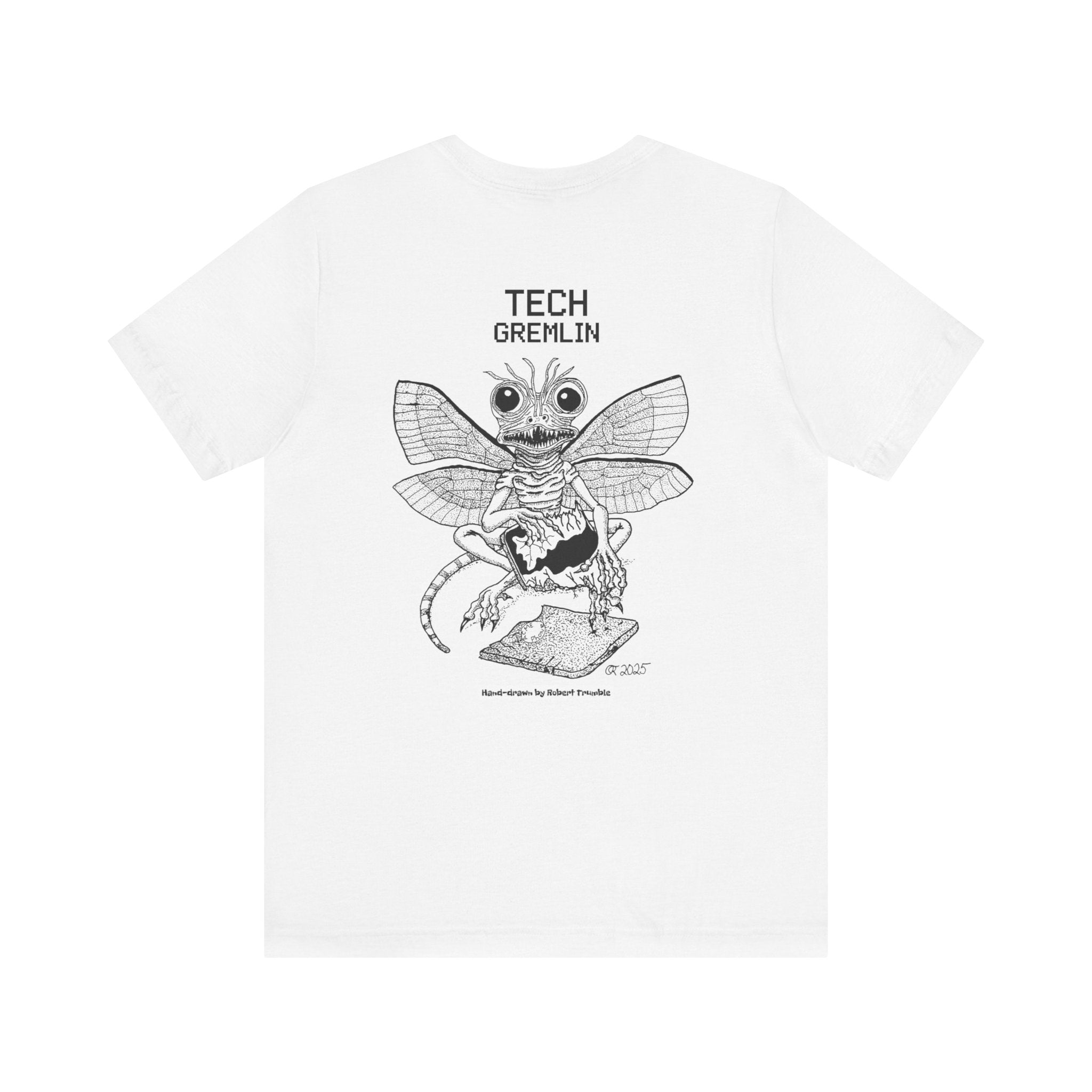 Tech Gremlin Logo Tee – Mischievous Creature Shirt | Hand-Drawn