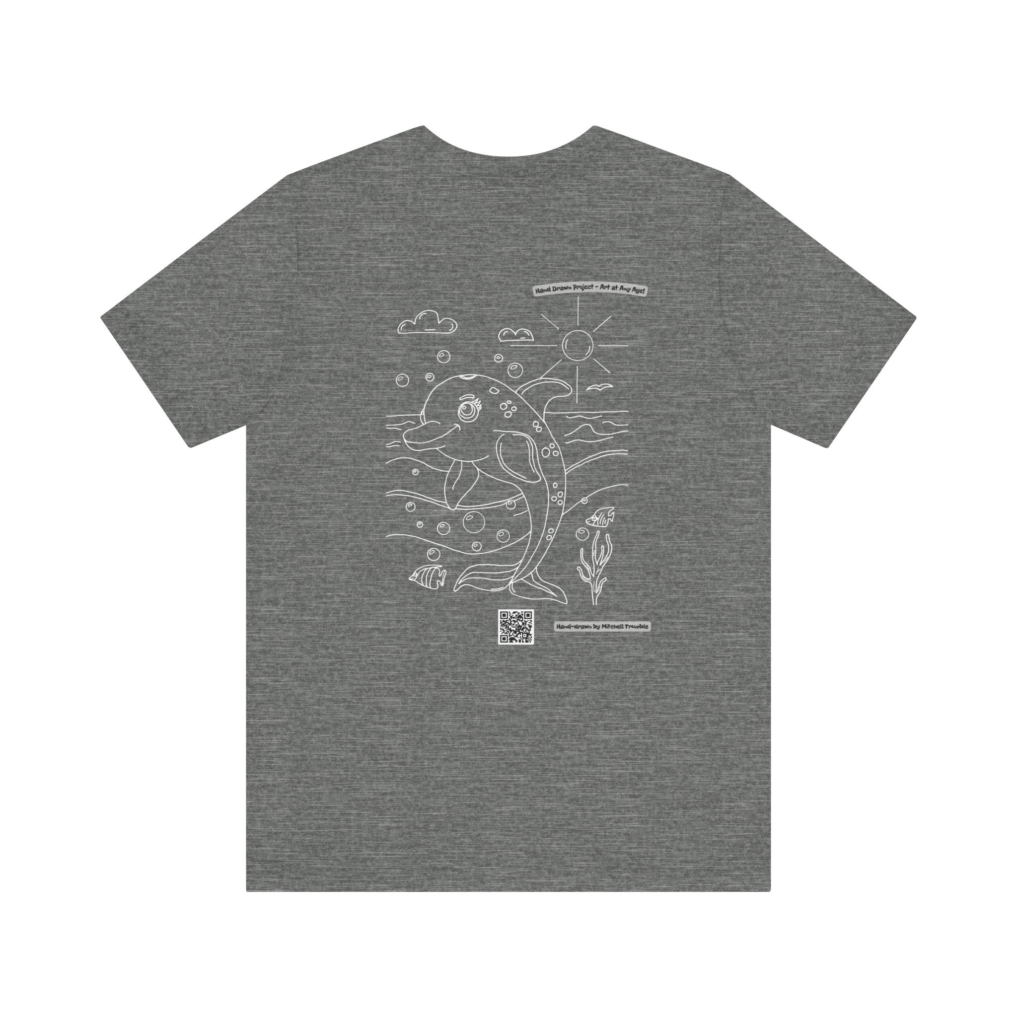 Dolphin Splash Squad Logo T-Shirt – Hand-Drawn Art