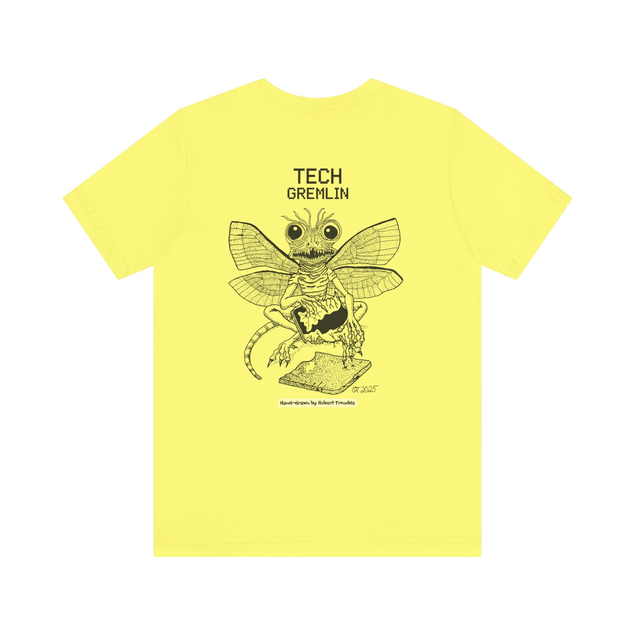 Tech Gremlin Logo Tee – Mischievous Creature Shirt | Hand-Drawn