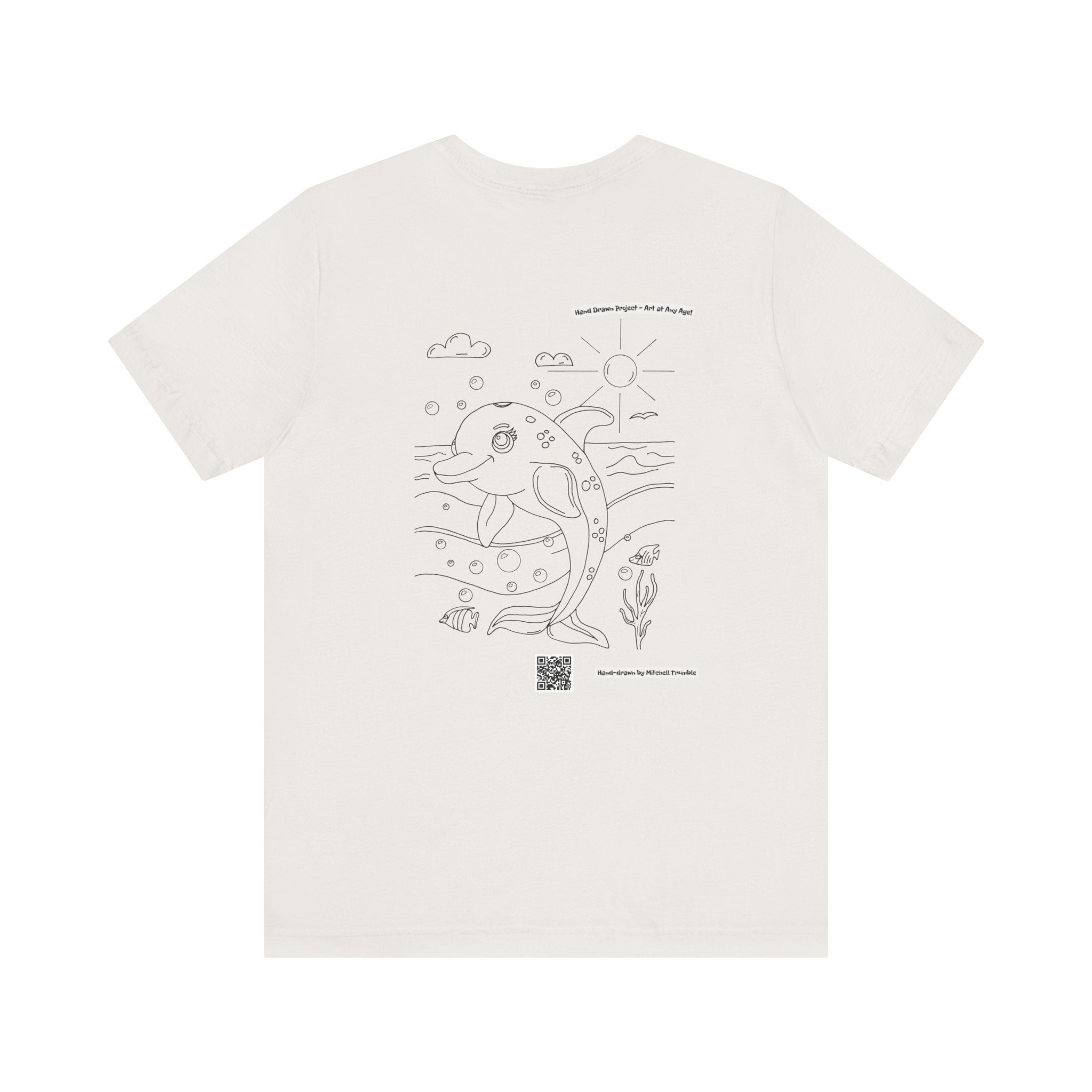 Dolphin Splash Squad Logo T-Shirt – Hand-Drawn Art