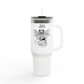 Tech Gremlin Travel Mug – Mischievous Fantasy Art by Robert Trumble