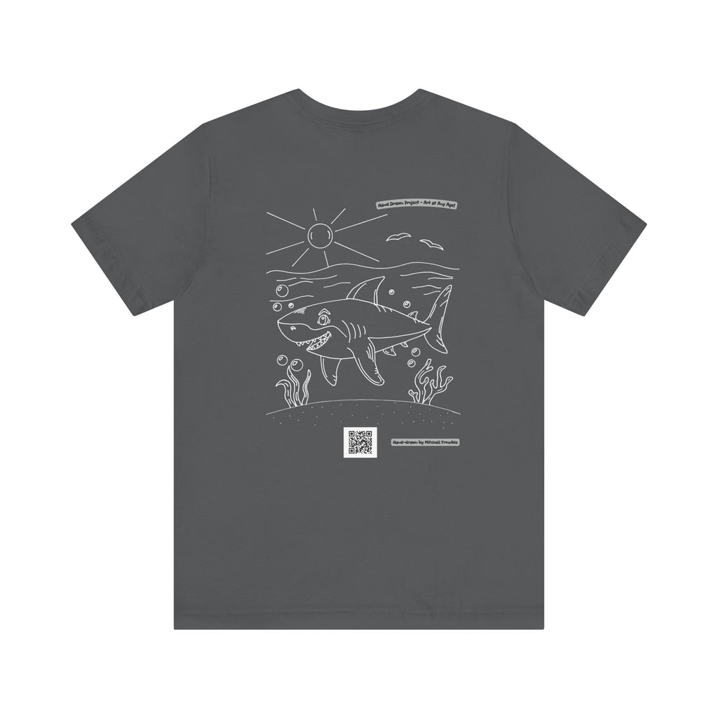 Great White Shark – Hand-Drawn Ocean Critter T-Shirt