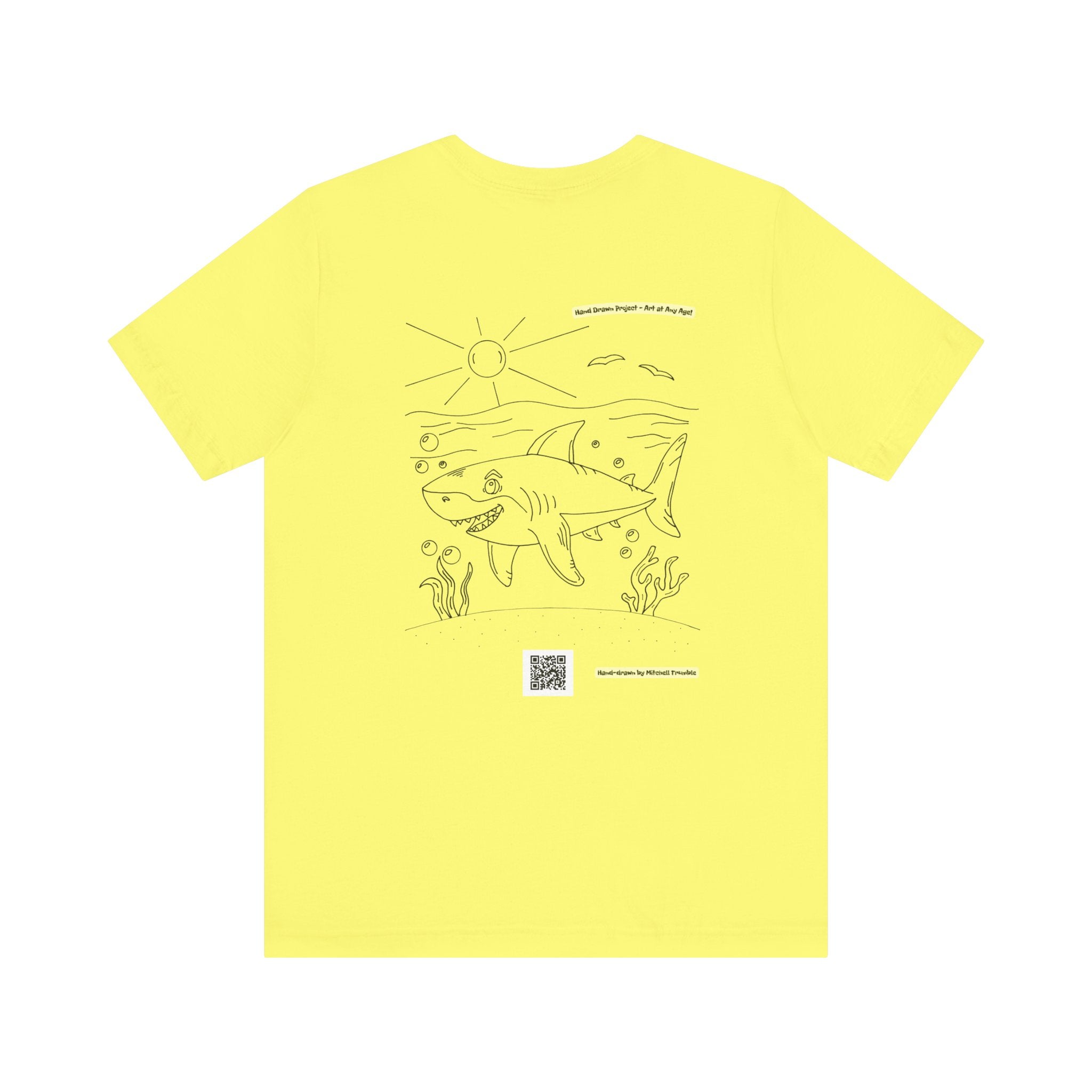 Great White Shark – Hand-Drawn Ocean Critter T-Shirt