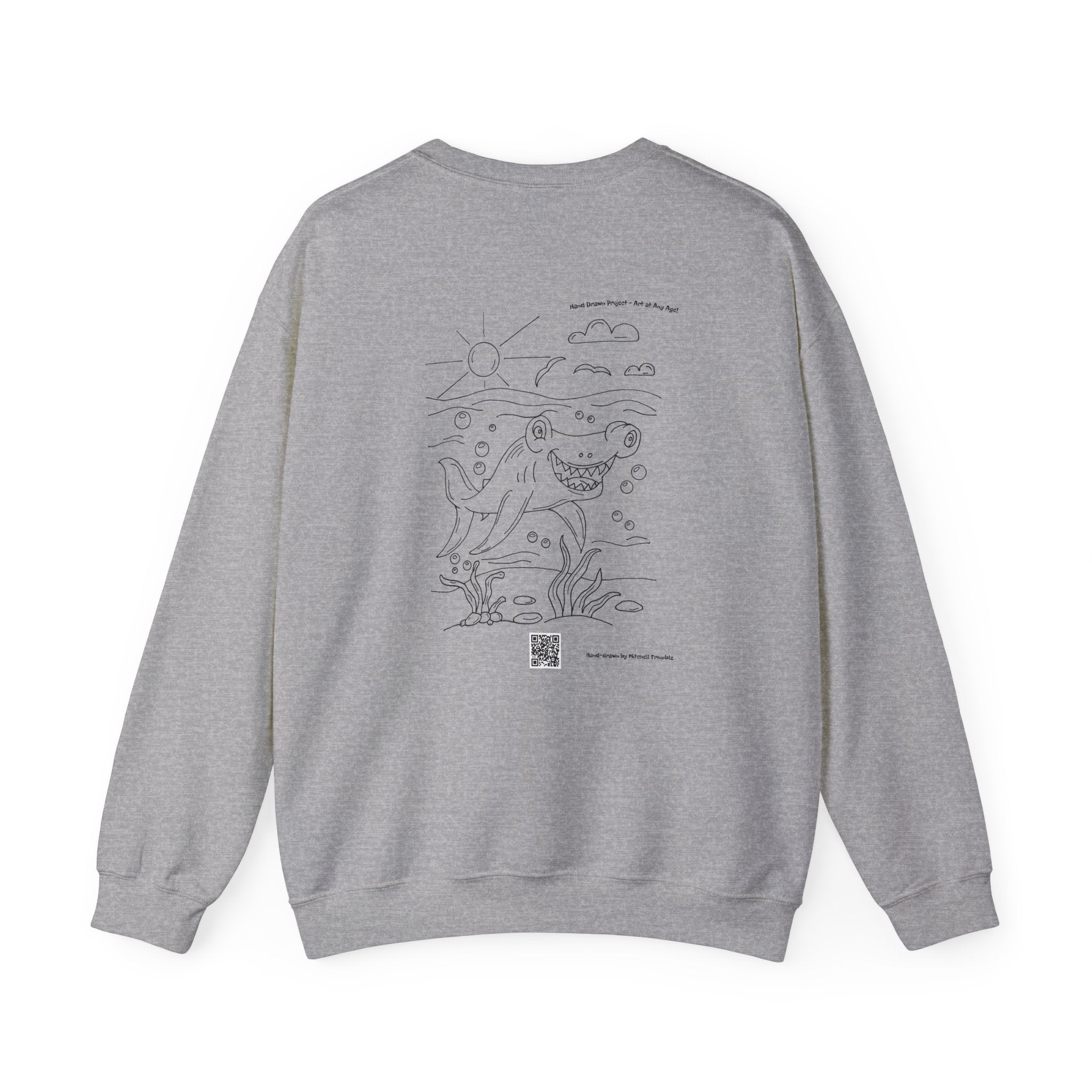 Happy Hammerhead Shark – Cozy Ocean Sweatshirt