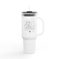 T-Rex Travel Mug | Double-Sided Dino Art with QR Code to watch the artist | Fun Gift for Dino Lovers