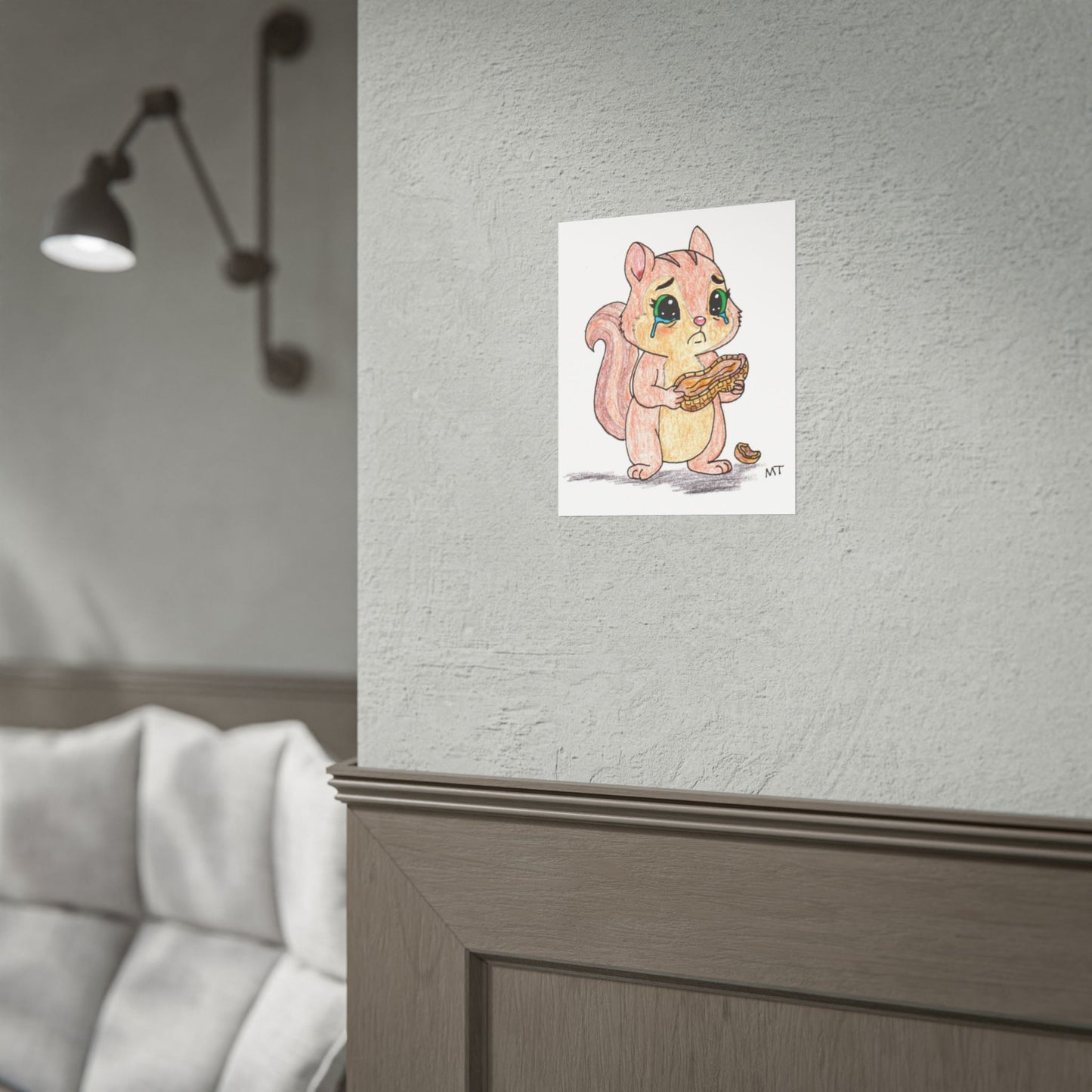 Chipmunk Lost His Nuts Wall Art