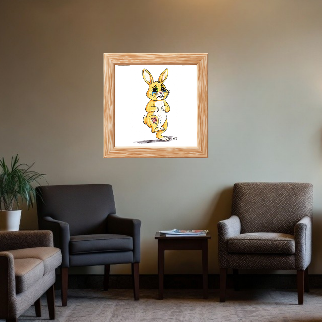Hurt Knee Rabbit Print | Brave Little Critters