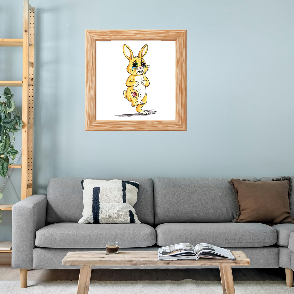 Hurt Knee Rabbit Print | Brave Little Critters
