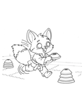 Free Felix the Focused Fox Coloring Page | Brave Little Movers