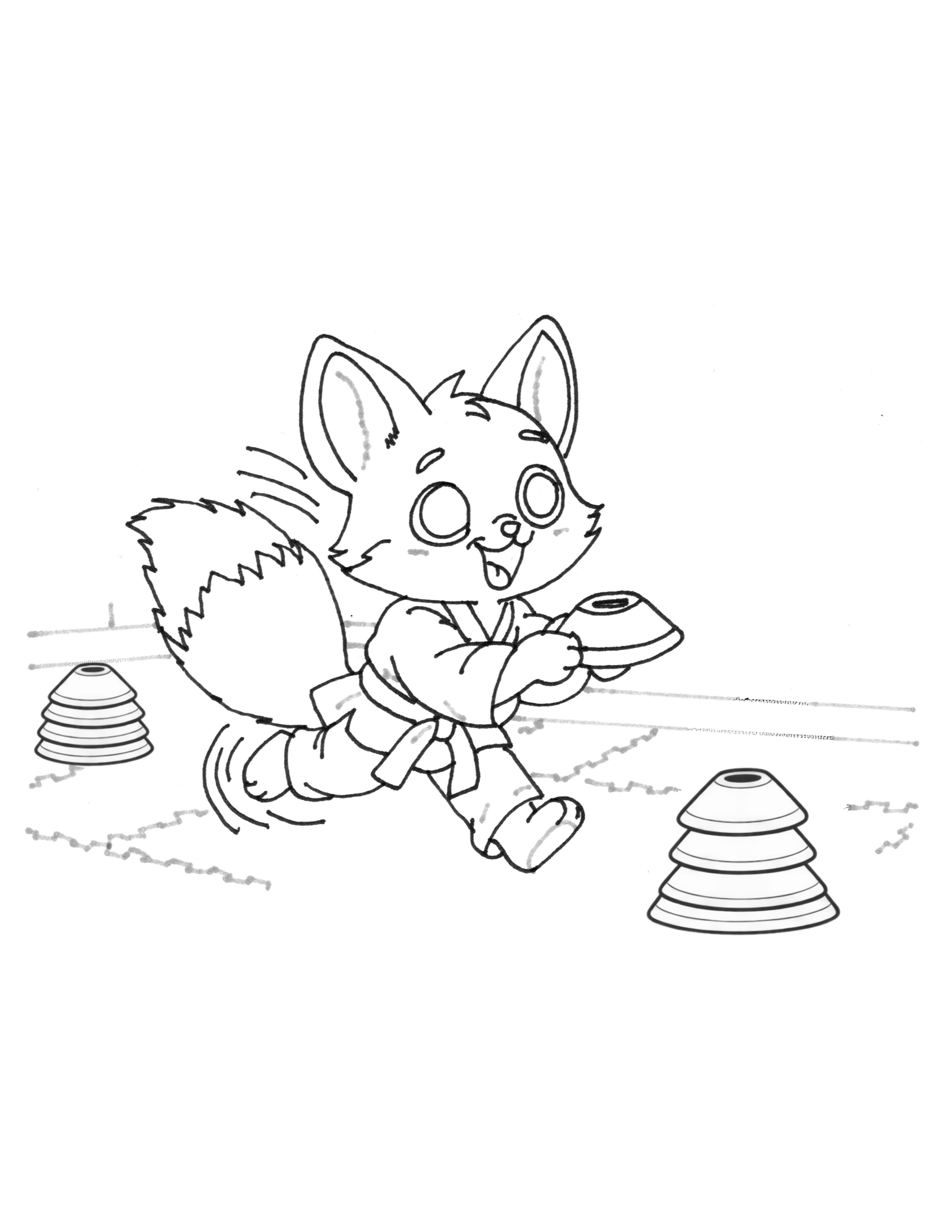 Free Felix the Focused Fox Coloring Page | Brave Little Movers