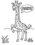 Free Jerry the Freeze Giraffe Coloring Page | Brave Little Movers