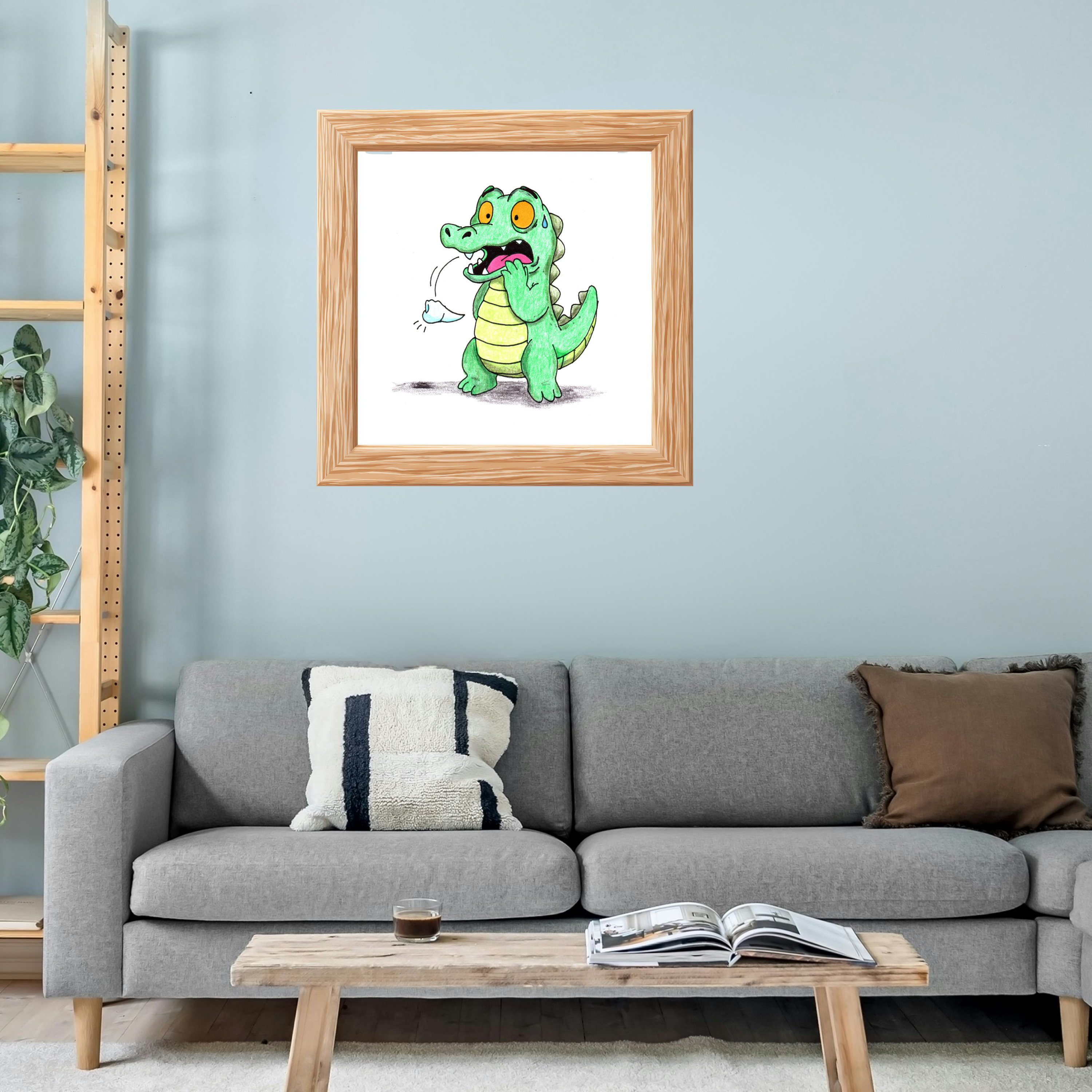 Amy Lost a Tooth Print | Hand Drawn Nursery Wall Art