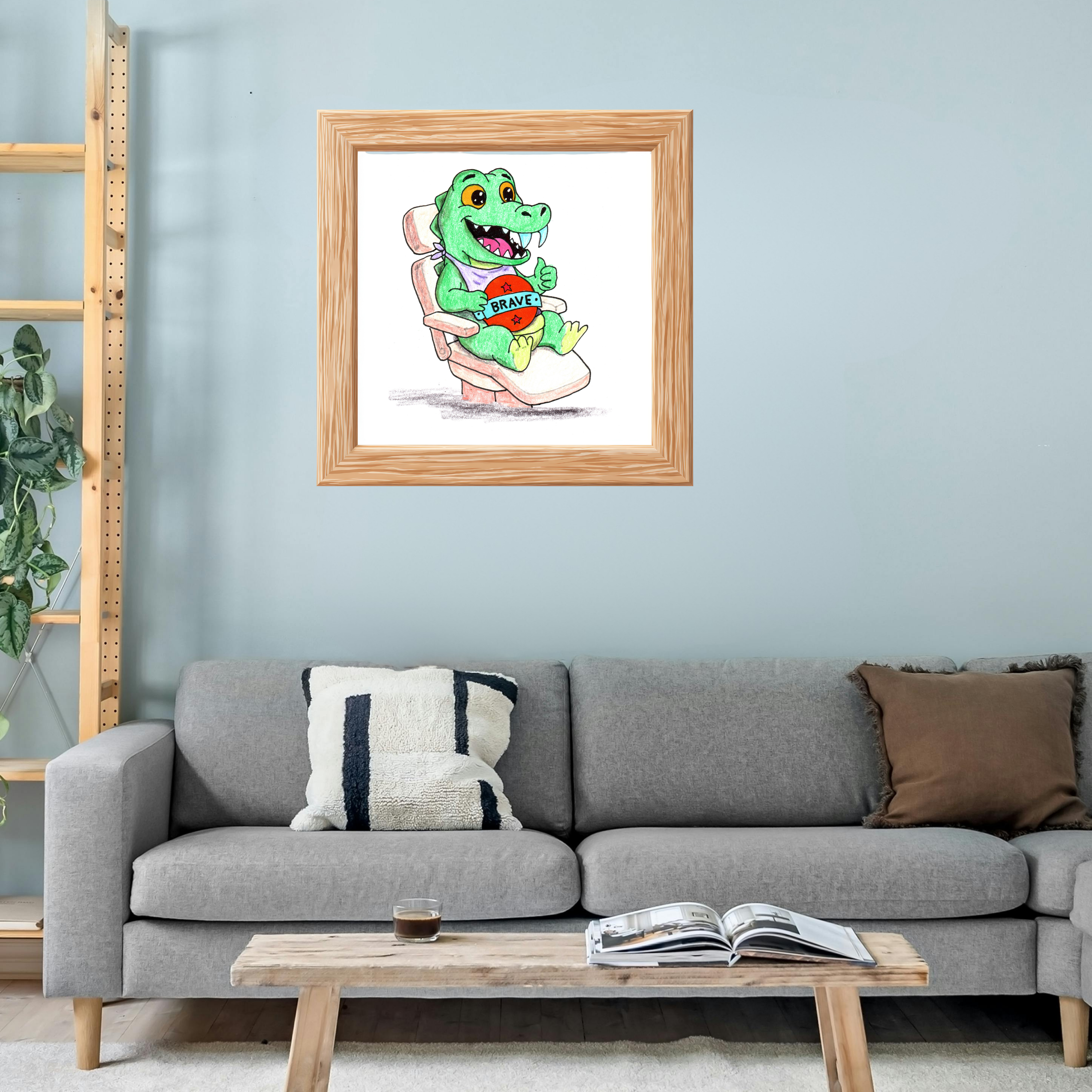 Amy at the Dentist Print | Brave Little Critters Wall Art