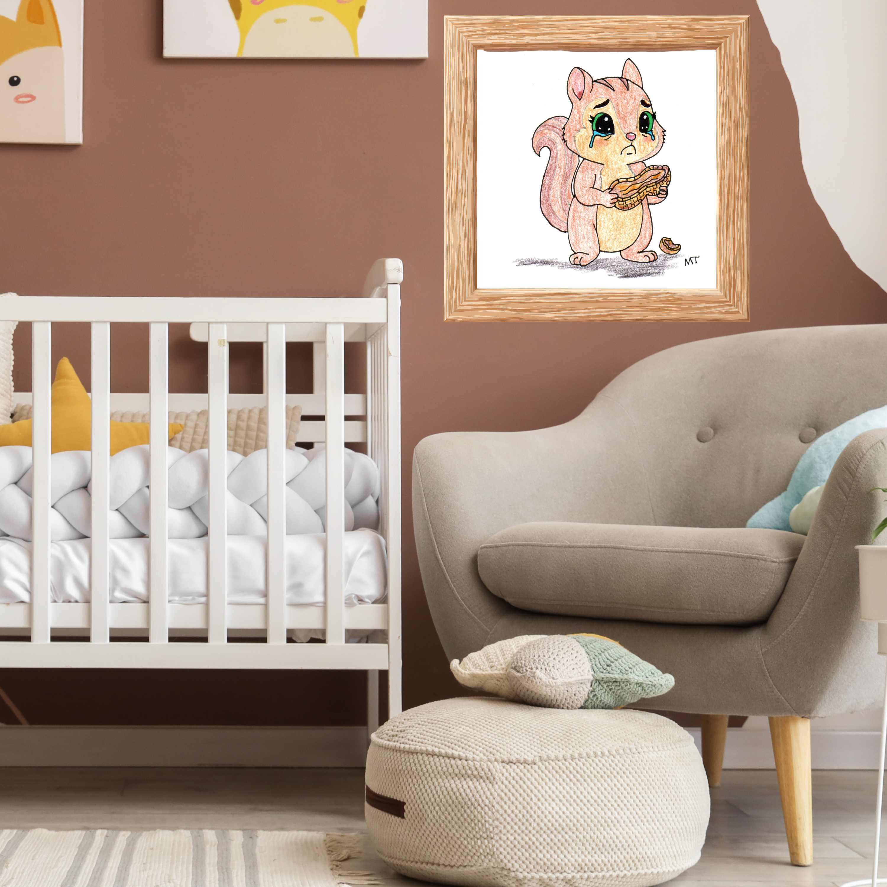 Chipmunk Lost His Nuts Wall Art