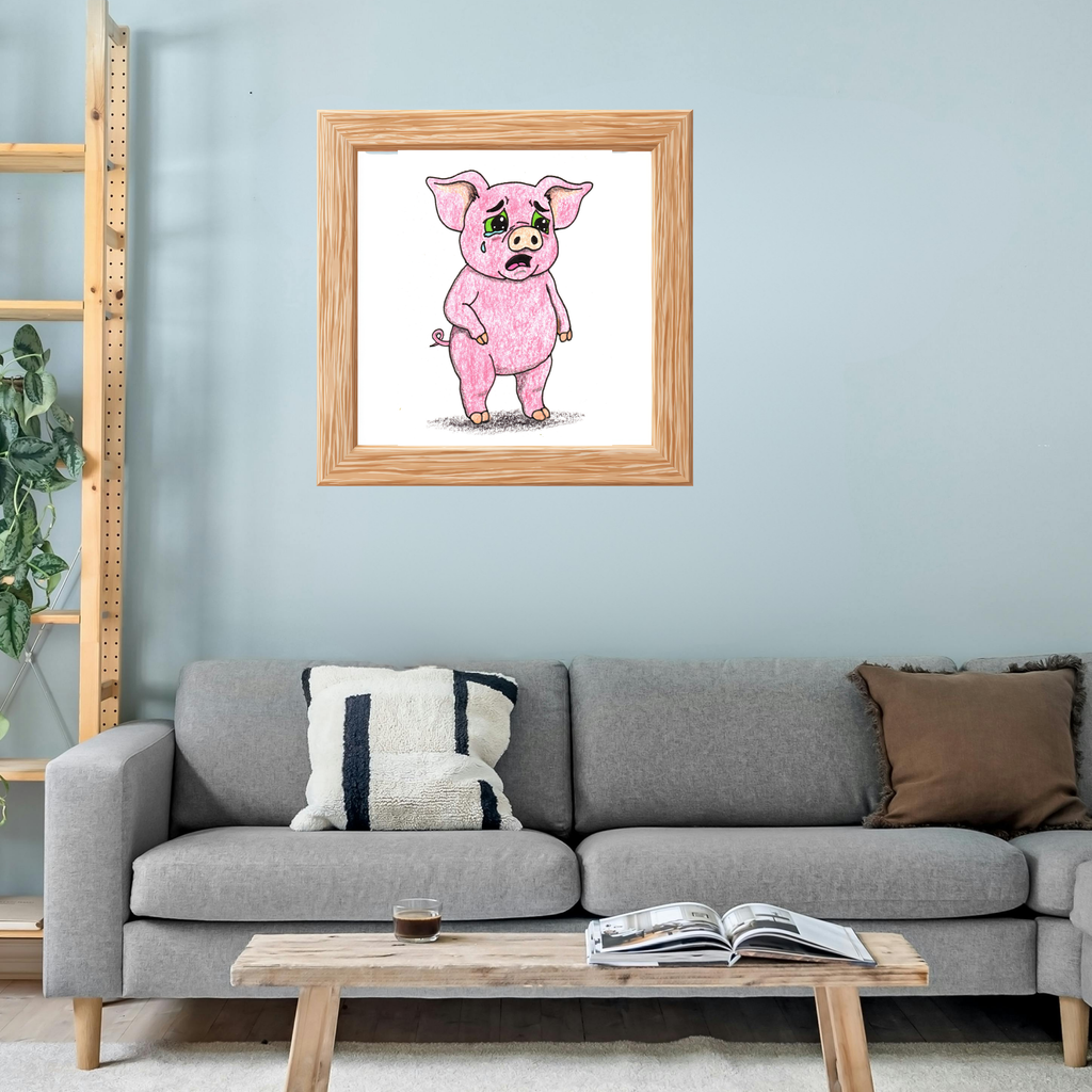 Percy was scared of his doctor's checkup | Brave Little Critters | Printable or Framed Print