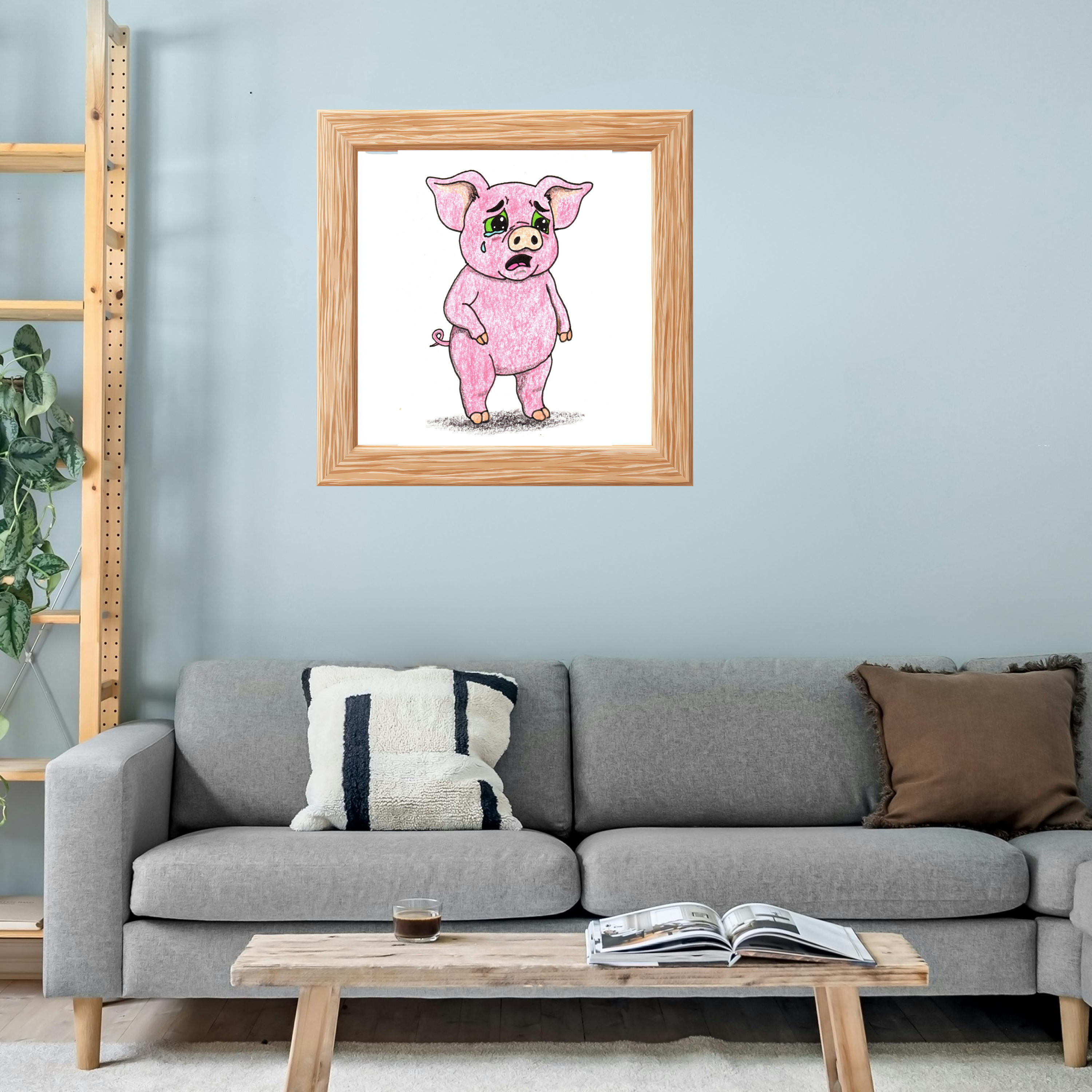 Percy was scared of his doctor's checkup | Brave Little Critters | Printable or Framed Print