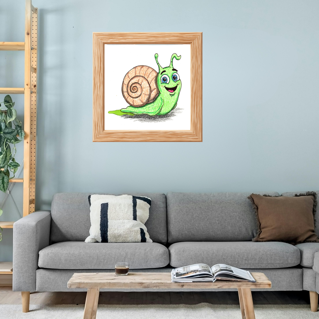 Sammy Found His Shell | Snail Wall Art | Lost and Found Critters