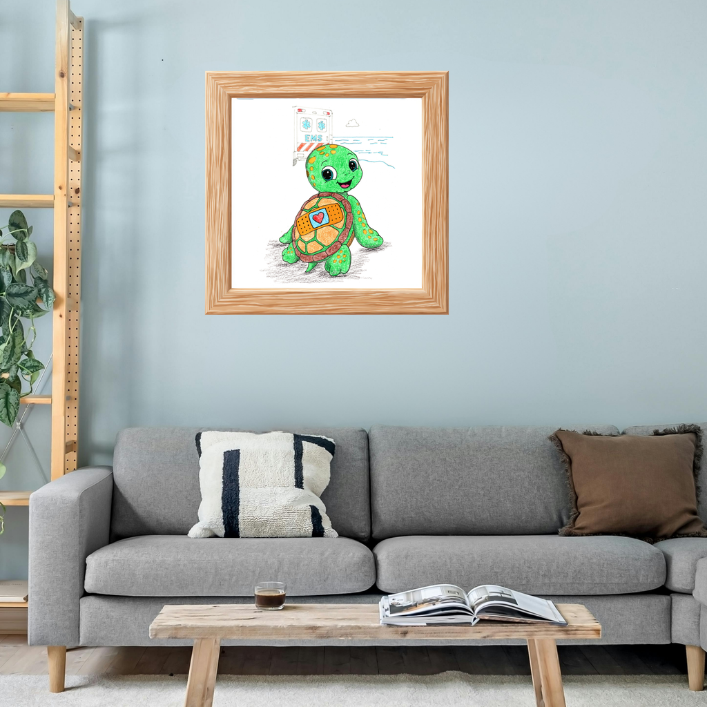 Toby Was Brave | Sea Turtle Wall Art | Brave Little Critters