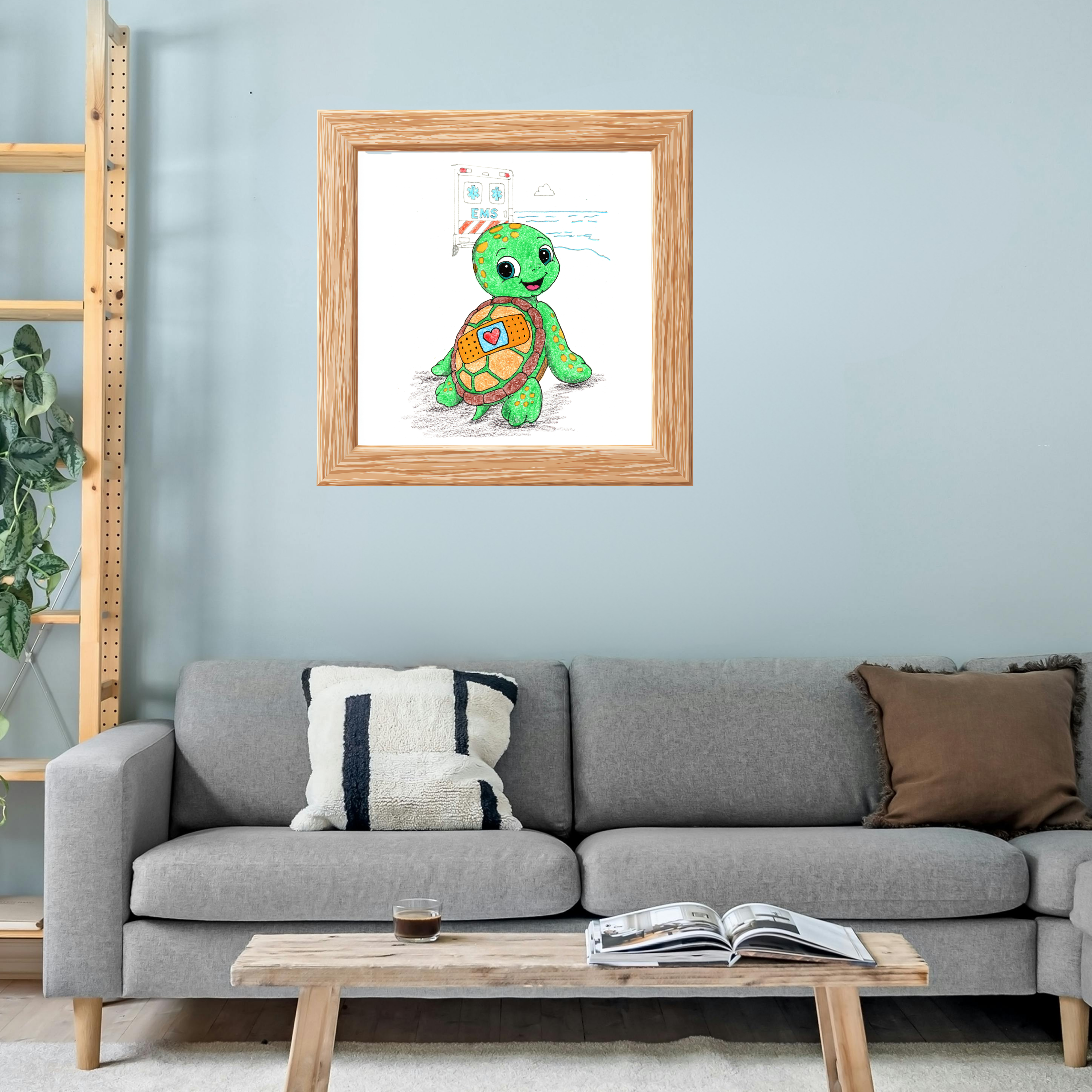 Toby Was Brave | Sea Turtle Wall Art | Brave Little Critters