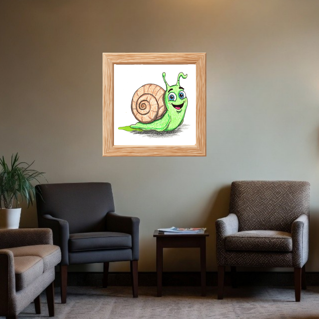 Sammy Found His Shell | Snail Wall Art | Lost and Found Critters