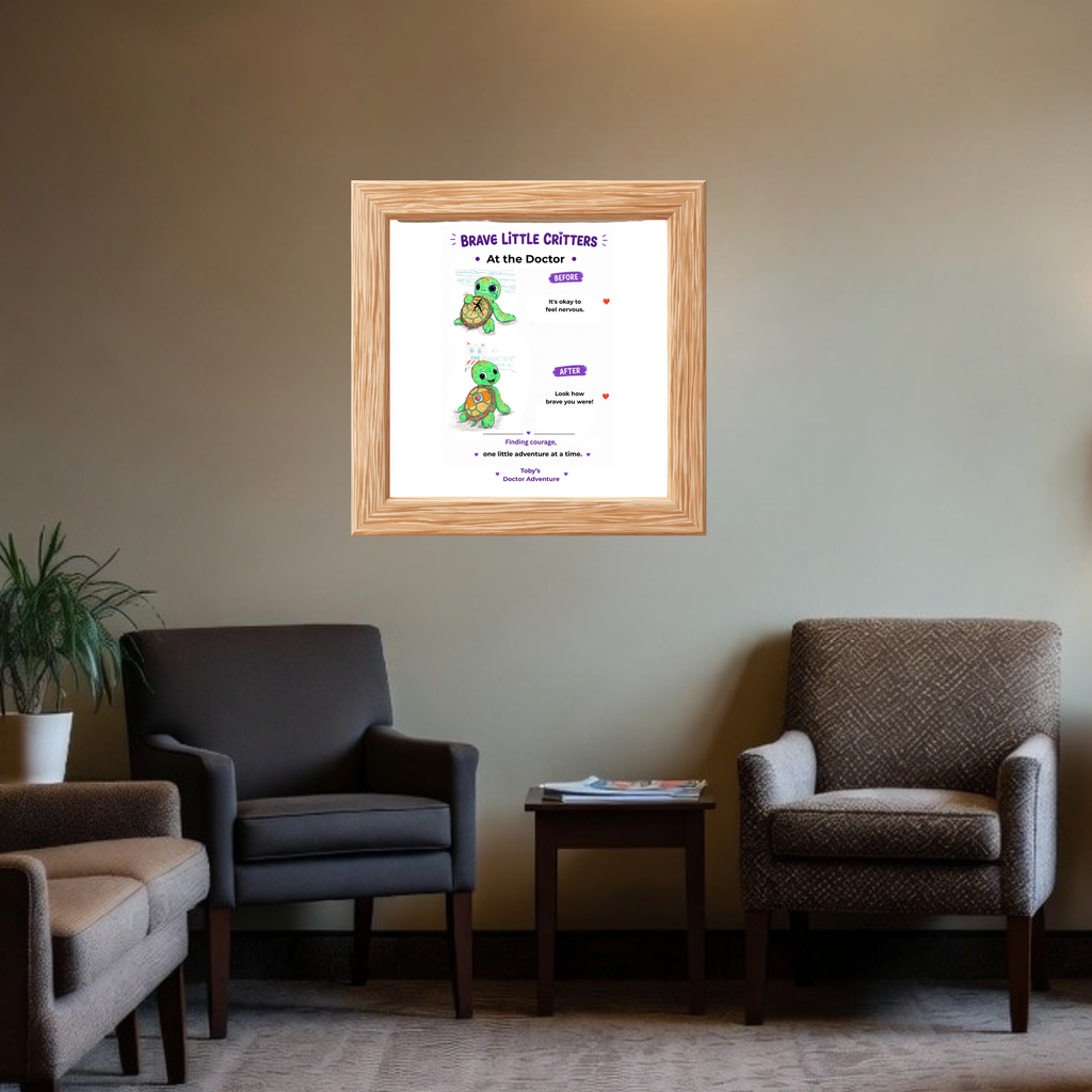 Toby's Doctor Adventure Encouragement Poster | Brave Little Critters