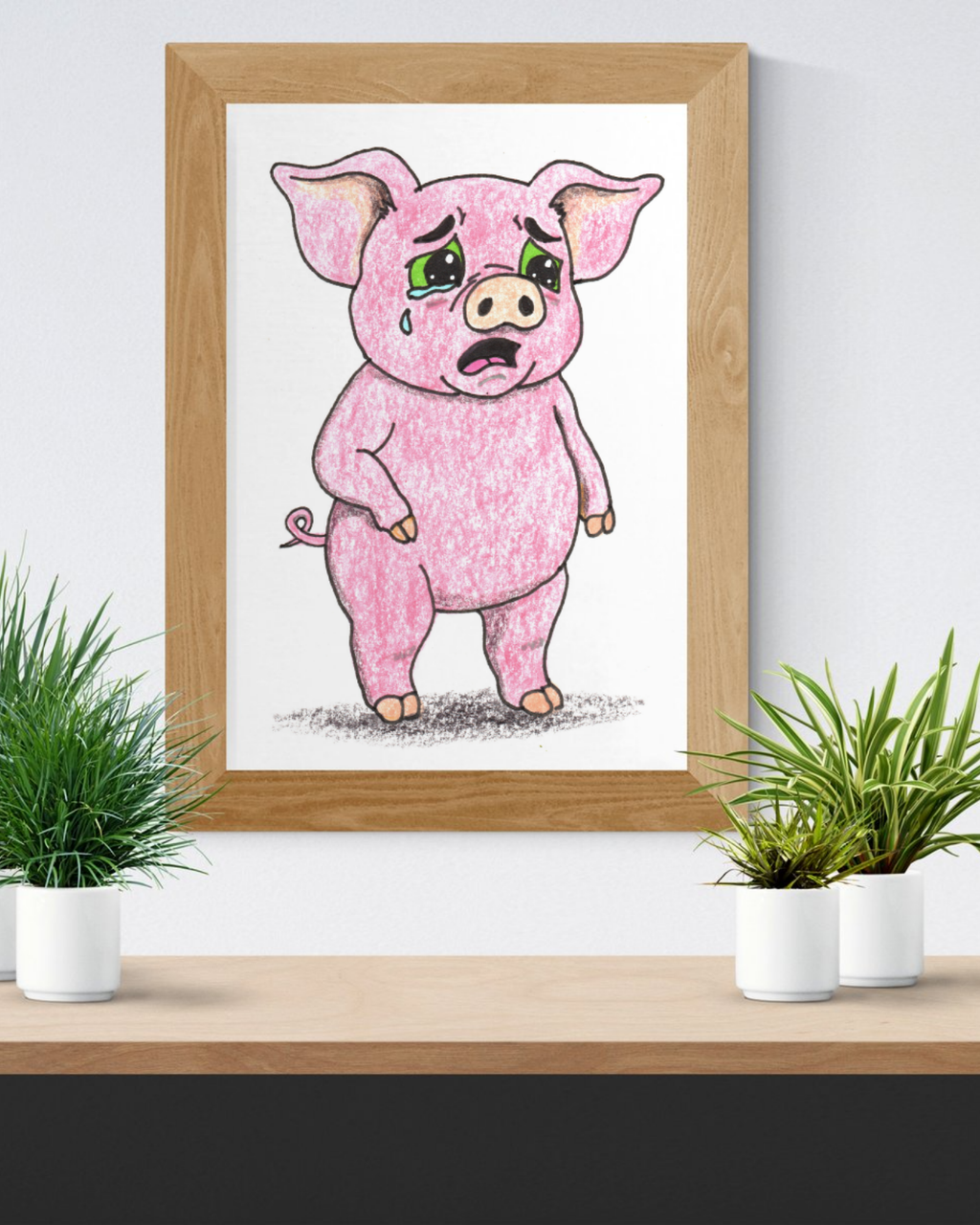 Percy was scared of his doctor's checkup | Brave Little Critters | Printable or Framed Print