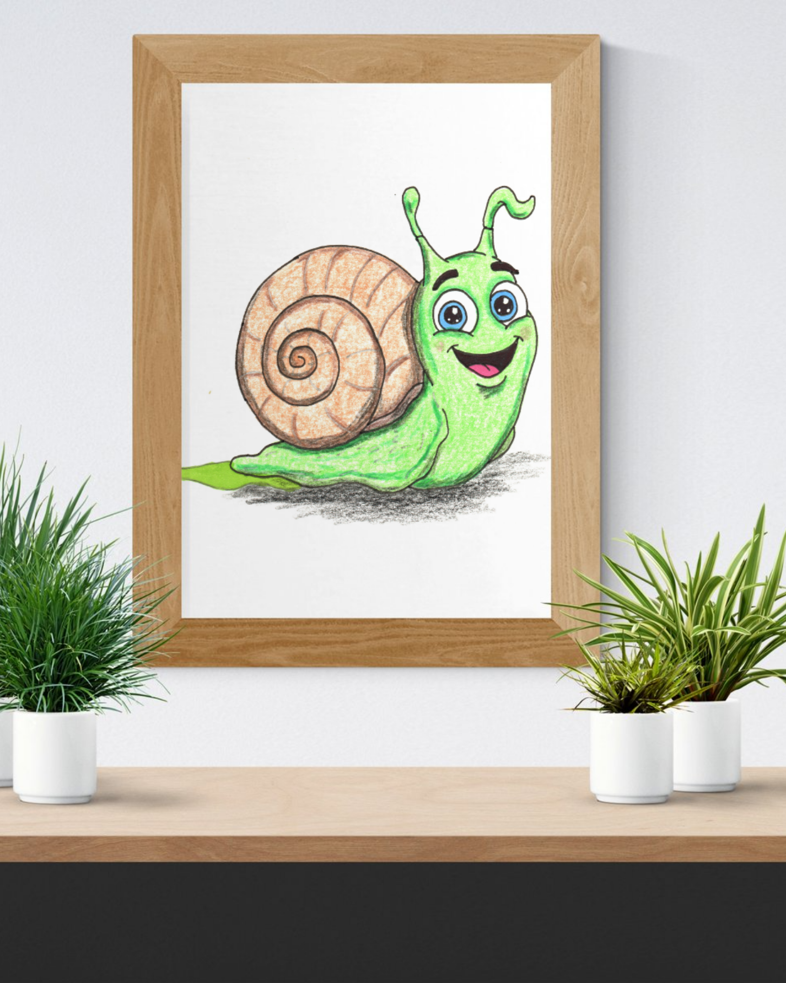 Sammy Found His Shell | Snail Wall Art | Lost and Found Critters
