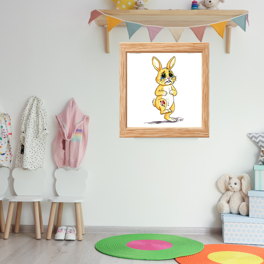 Hurt Knee Rabbit Print | Brave Little Critters