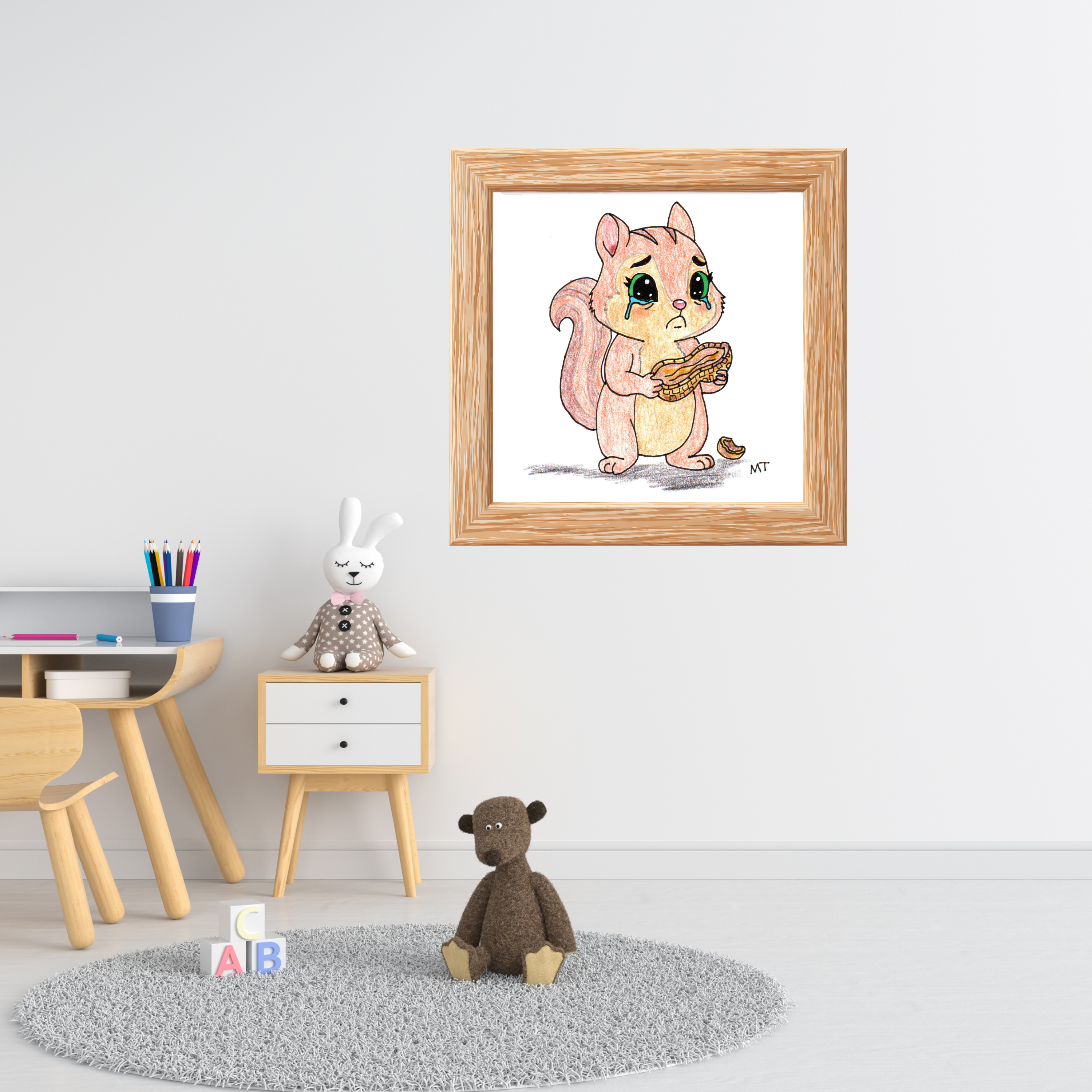 Chipmunk Lost His Nuts Wall Art