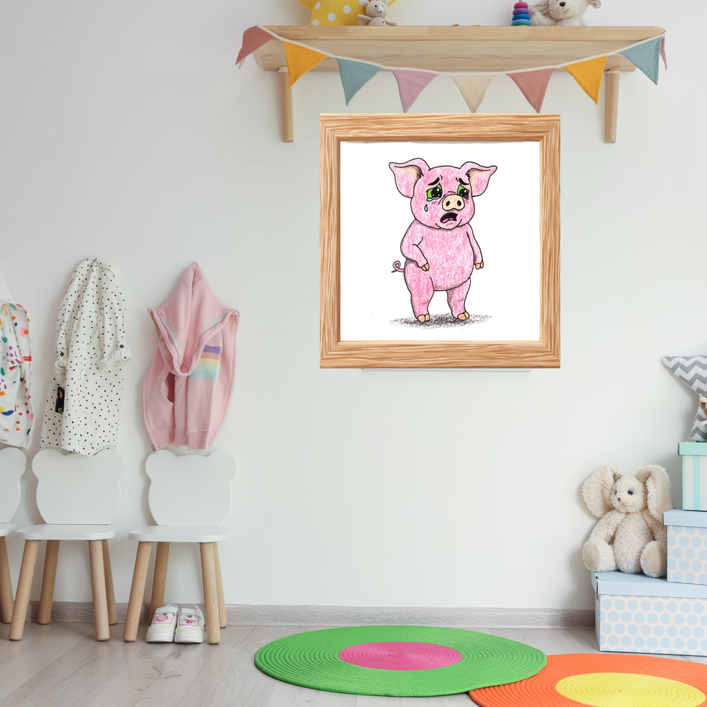 Percy was scared of his doctor's checkup | Brave Little Critters | Printable or Framed Print